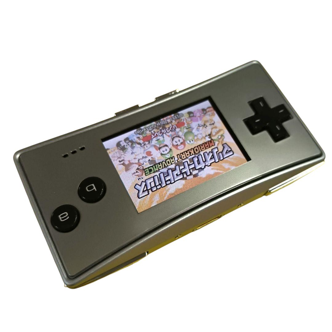 Nintendo Game Boy Micro Silver Console CIB Tested OXY-001 Charger Pouch Japan