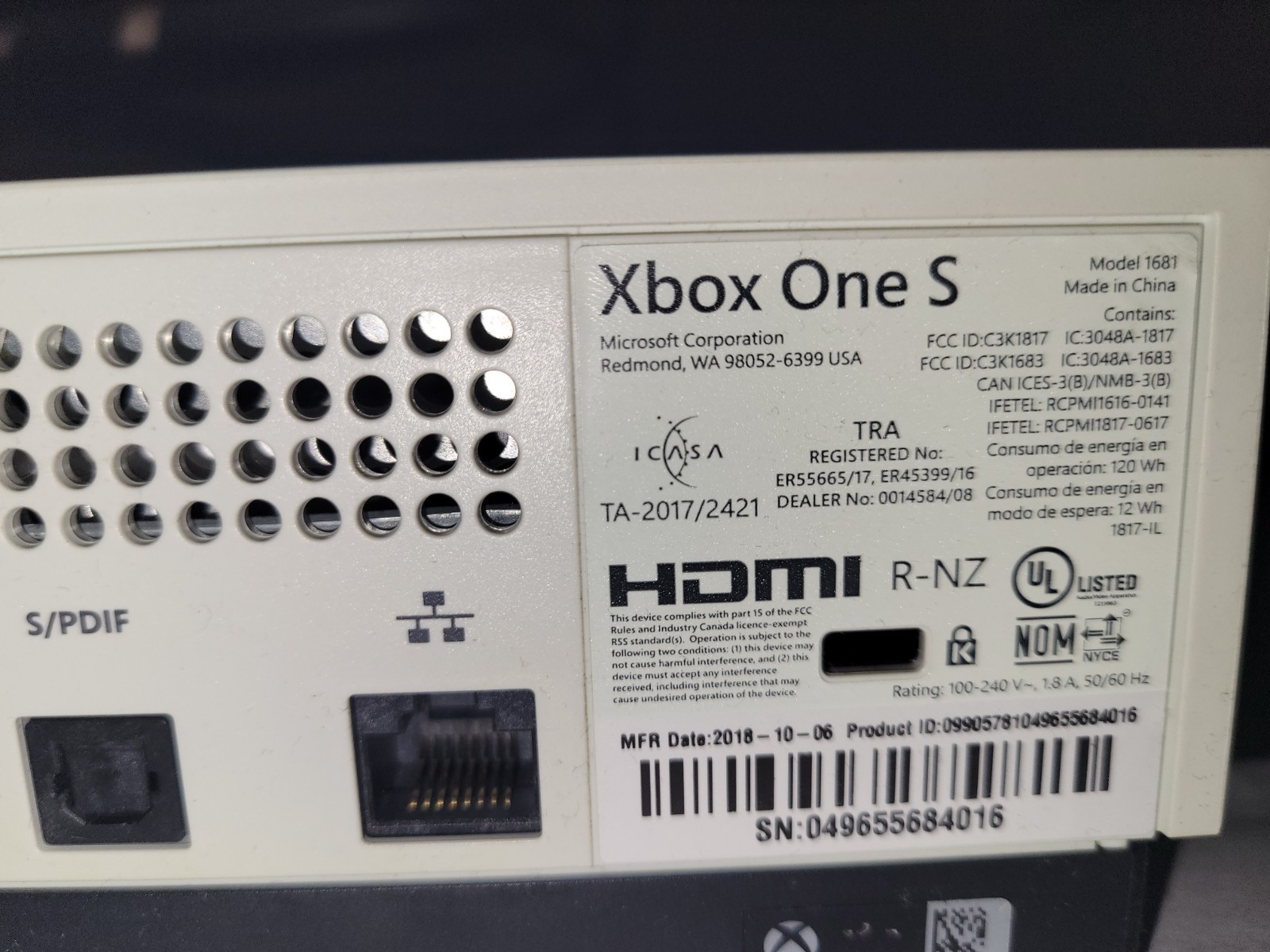 Xbox One S Console with physical copy of Cyberpunk 2077 – Tested & Working