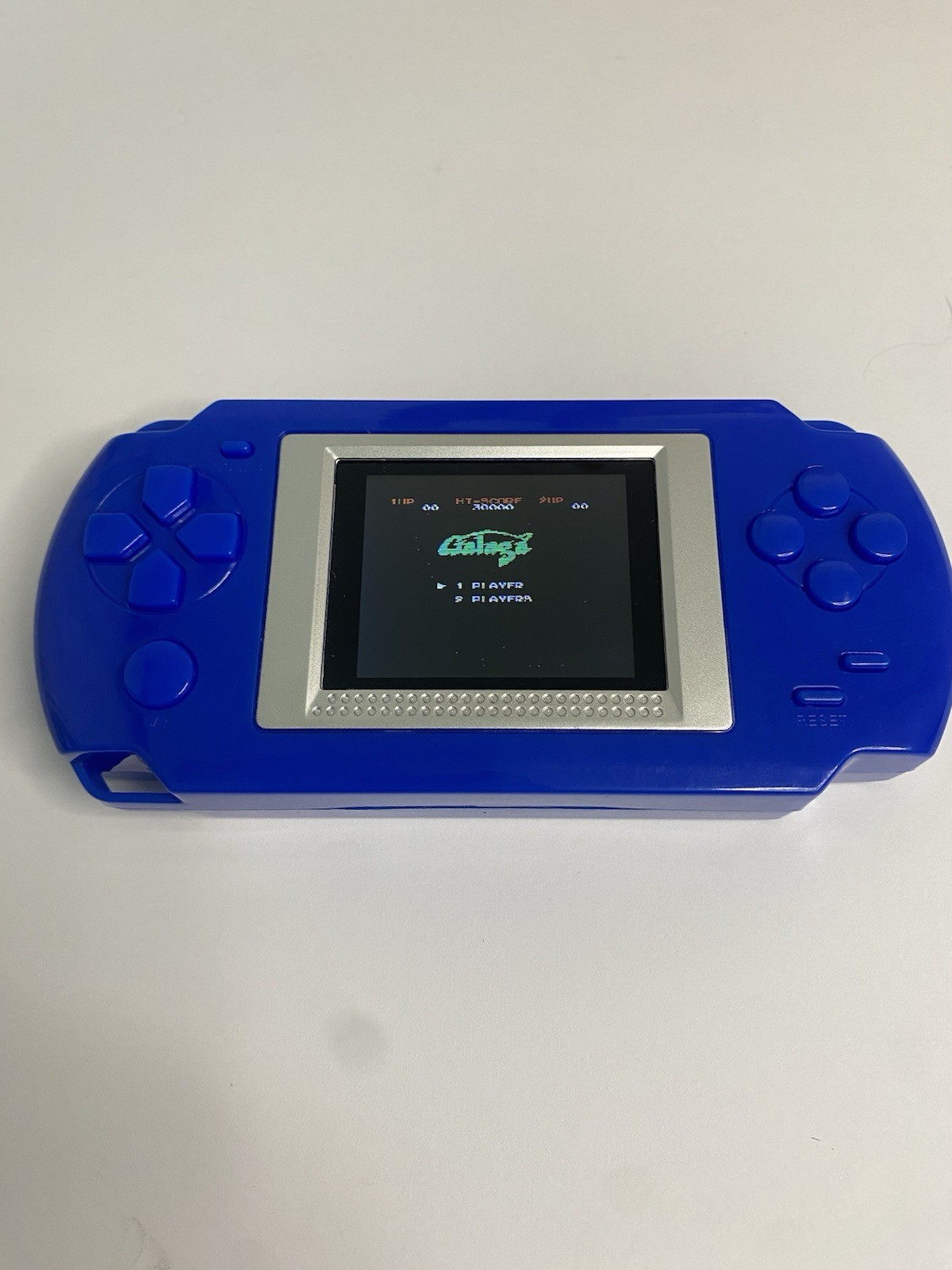 Blue Handheld Video Game Console System 268 in 1 Model w/ Built-In Game Menu