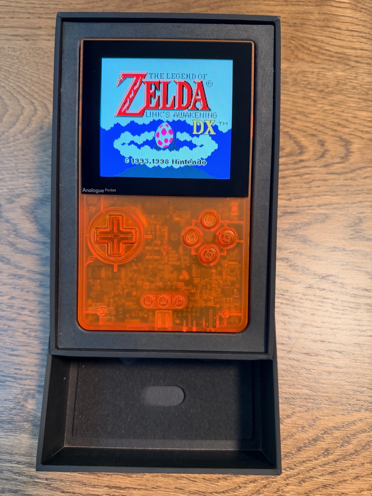 USED – Analogue Pocket Console – Transparent Orange