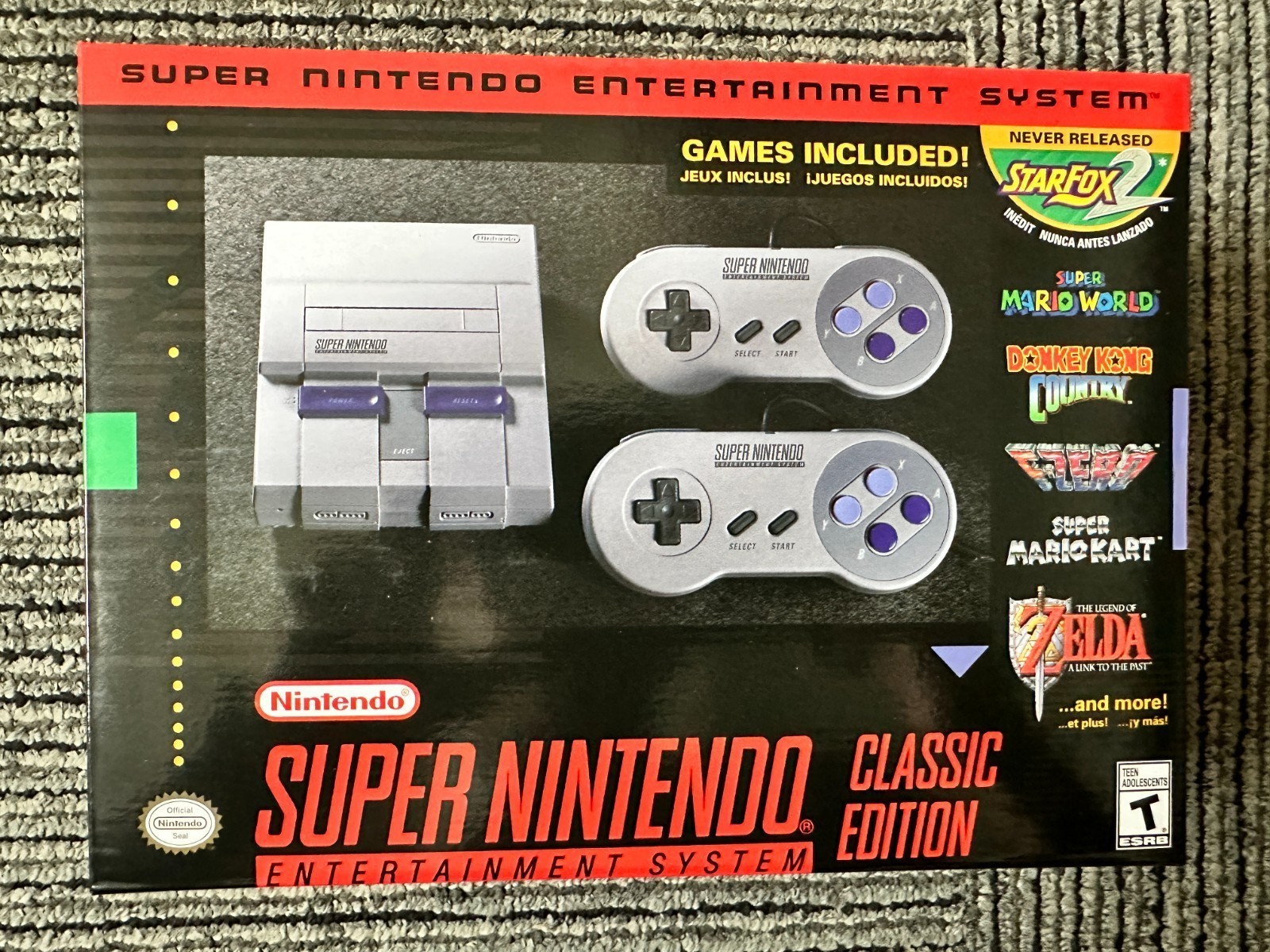 Super NES Nintendo Entertainment System: SNES Mini Classic Edition 21 Games