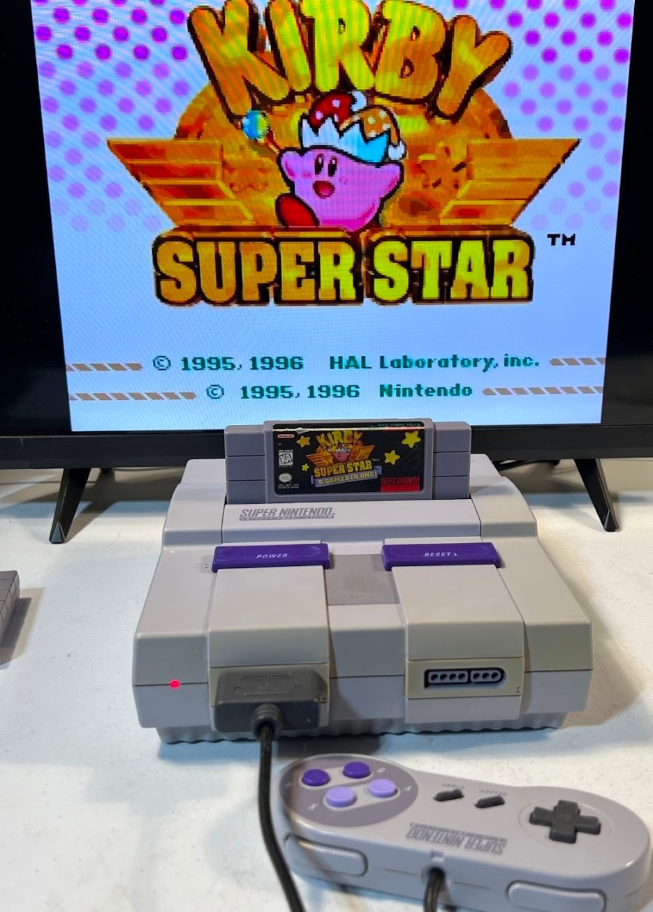 Super Nintendo SNES Console Bundle w/ Controller (Tested & Working)