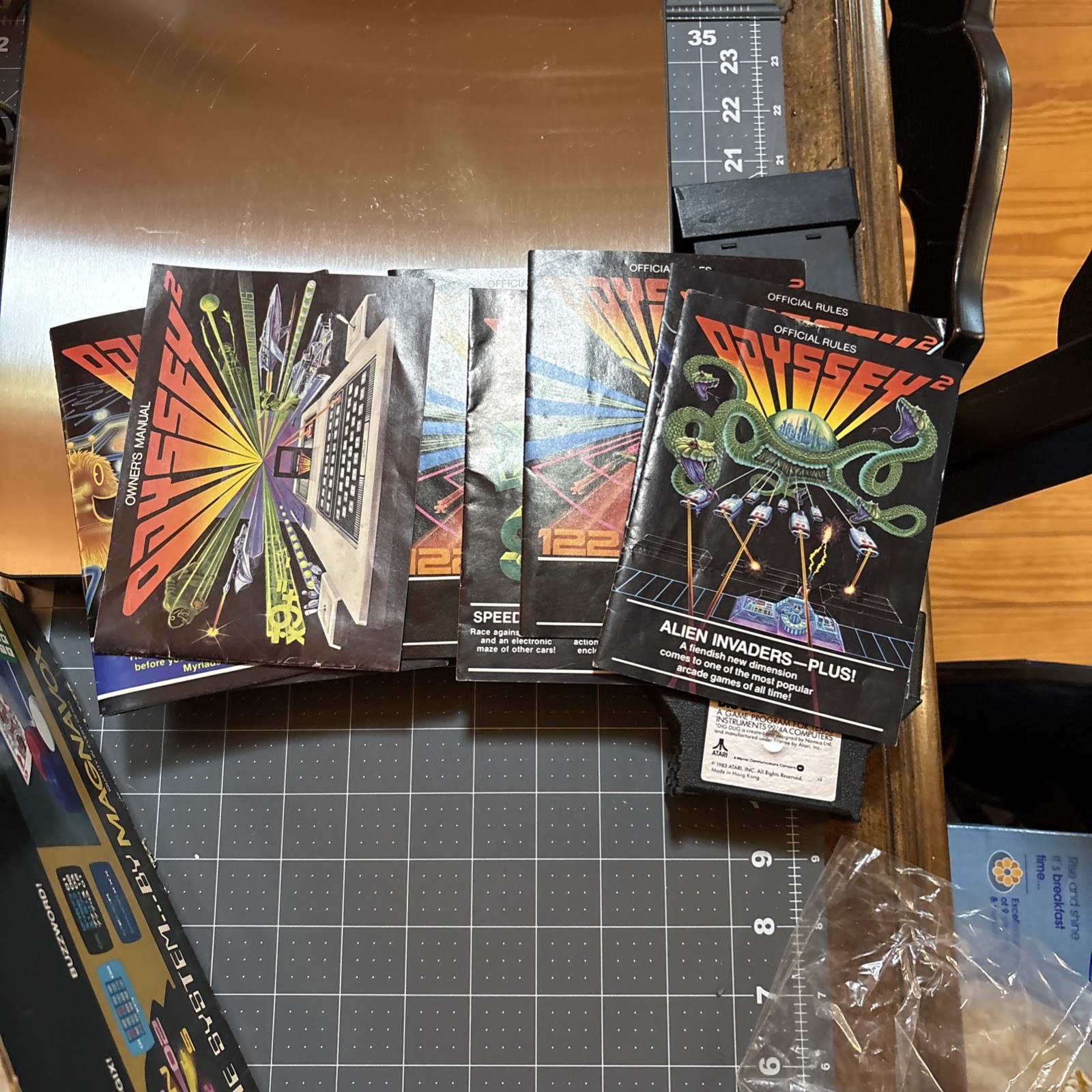 Magnavox Odyssey 2 Microprocessor Video Game Console In Original Box Plus Games