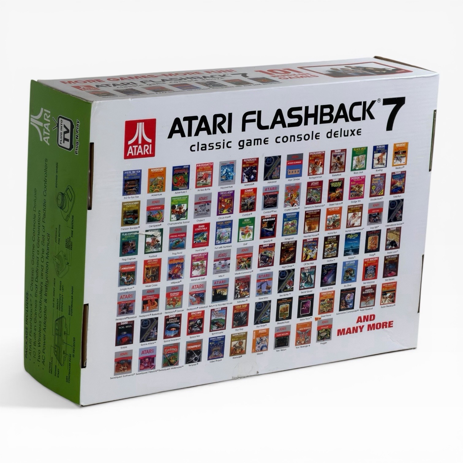 Atari Flashback 7 Classic Game Console System 101 Built In Games + 2 Paddles