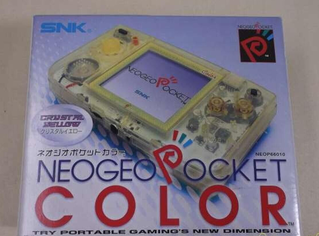 NeoGeo Pocket Color Console Crystal Yellow W/ box manual