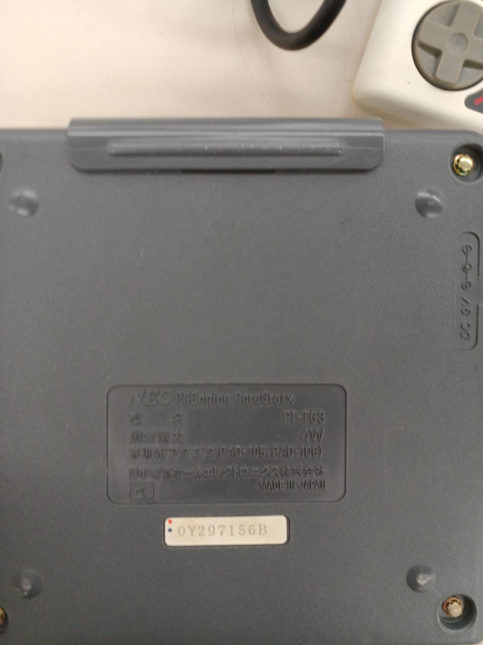 Item with defects PC Engine Core Graphics Model PI TG3 NEC