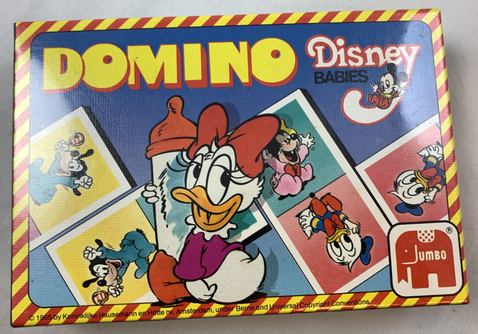 Jumbo Domino Disney Babies Classic Laying Game Vintage 1985 New Board Game