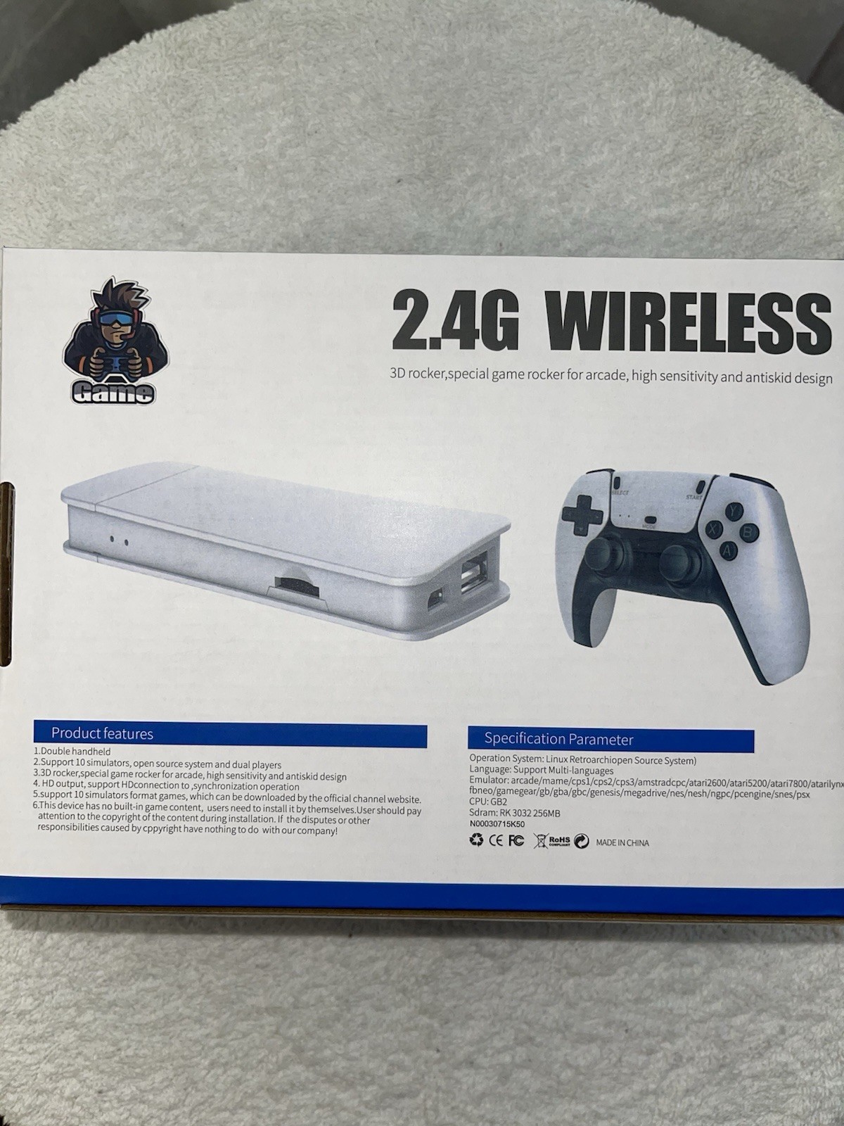 20K Games 2.4G Wireless Home Console HDMI Stick 4K UHD Double Rocker 3D HDMI New
