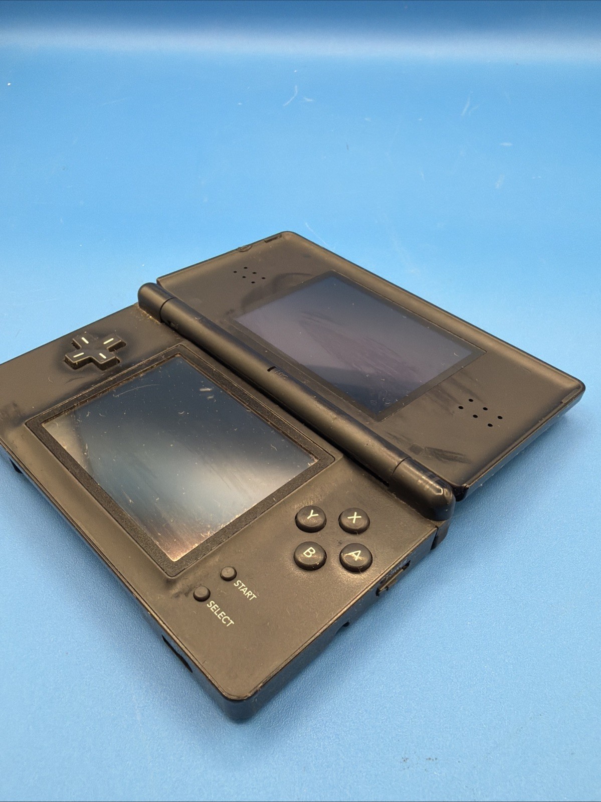 Nintendo DS Lite Onyx Black Console USG-001 No Charger No Stylus Tested Working