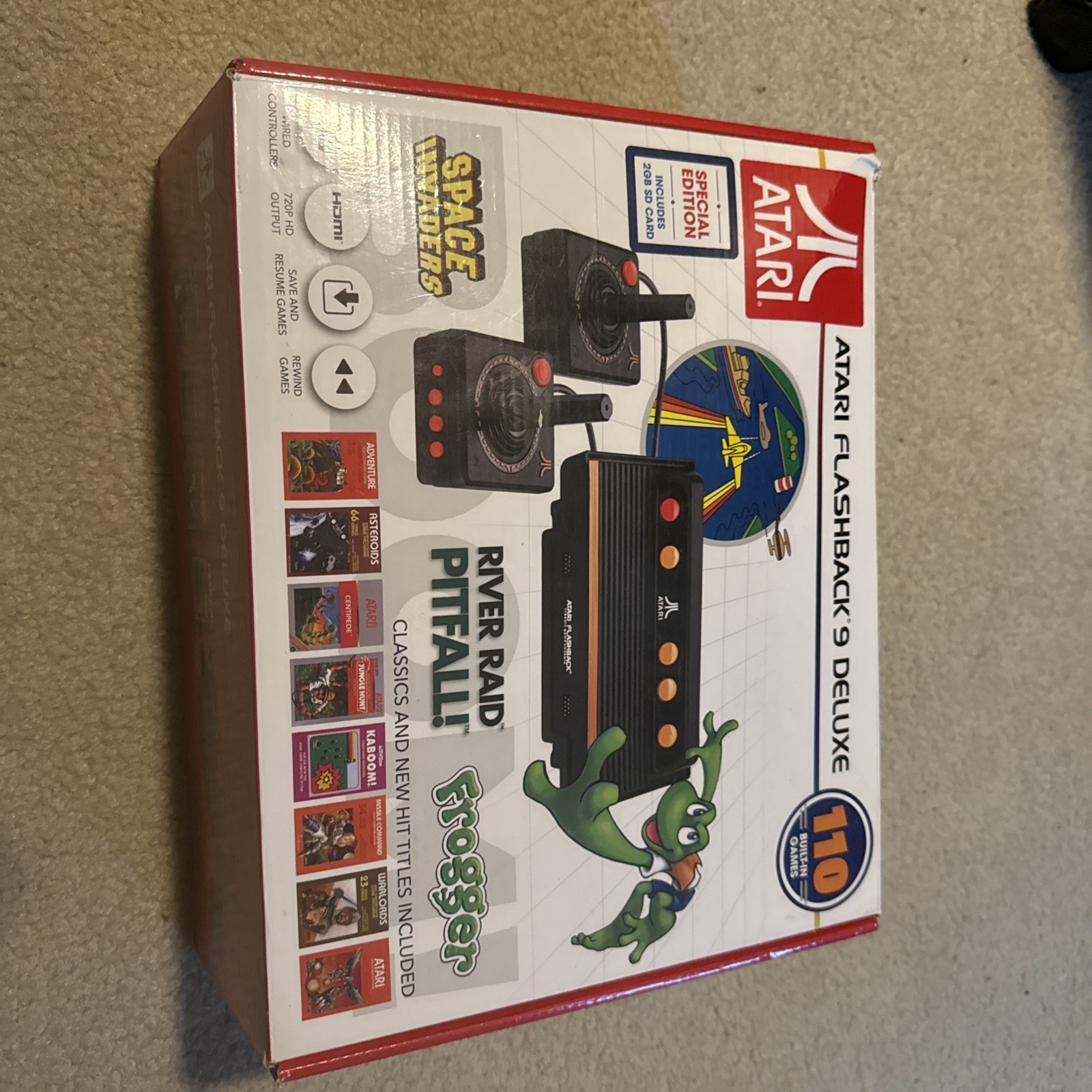 Atari Flashback Deluxe 9 Black Console with 110 Built-In Games Complete in Box