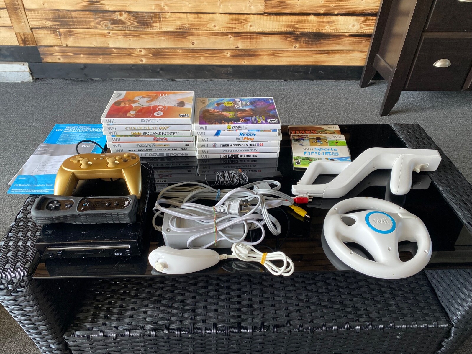 Nintendo Wii With Wii Sports + Wii Sports Resort Black Console