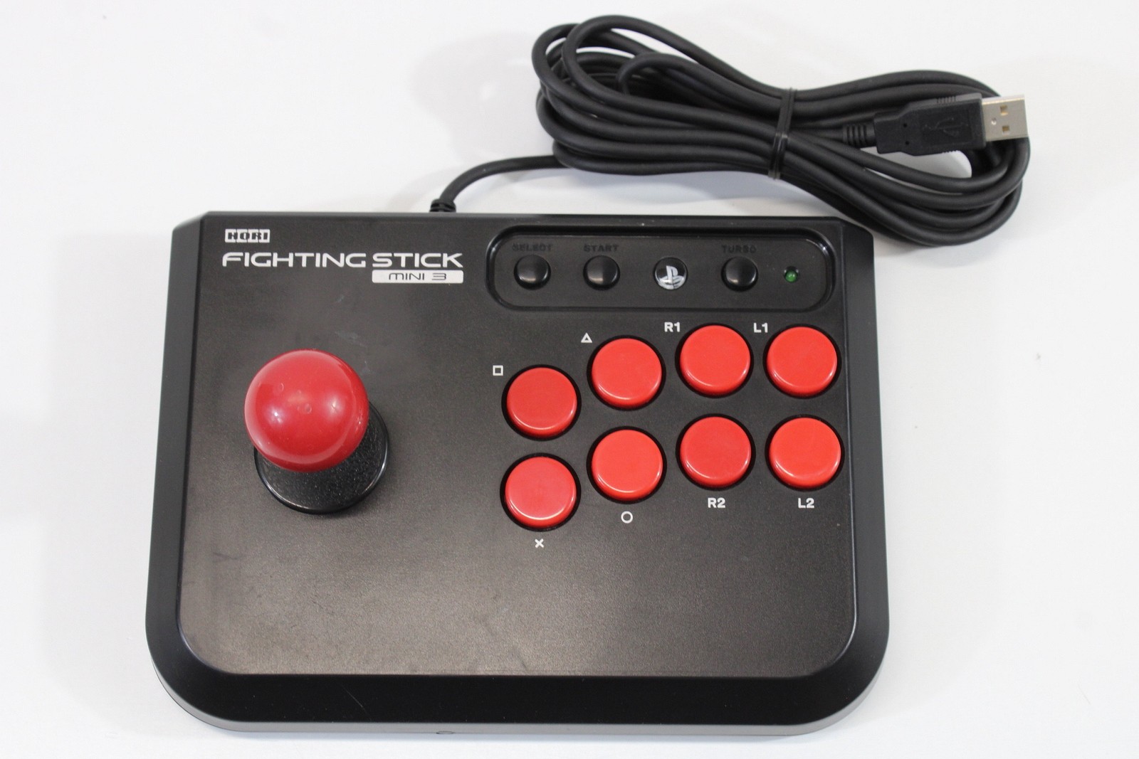 Hori Fighting Stick Mini 3 Black Controller HP3-125 PlayStation 3 PS3 USB PC