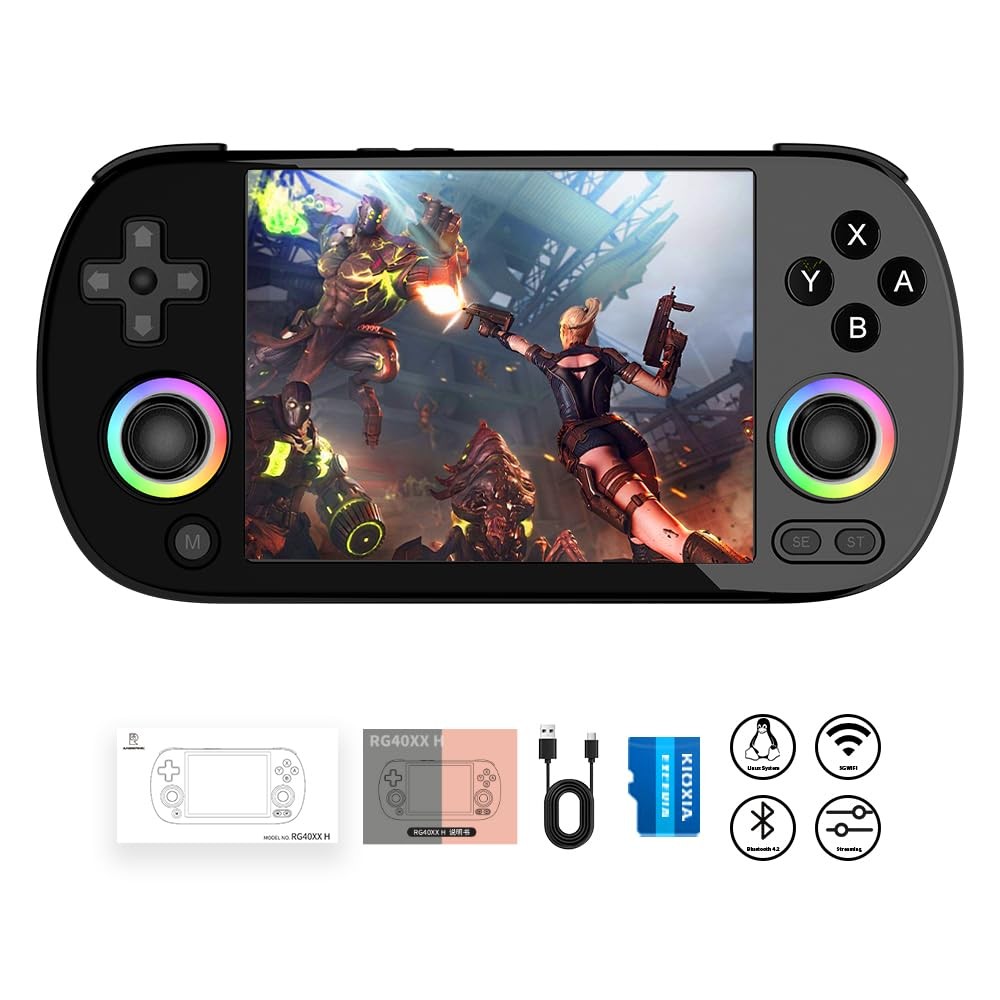 Anbernic RG40XX H Retro Handheld Game Console RG40XXH Retro Gaming Console wi…