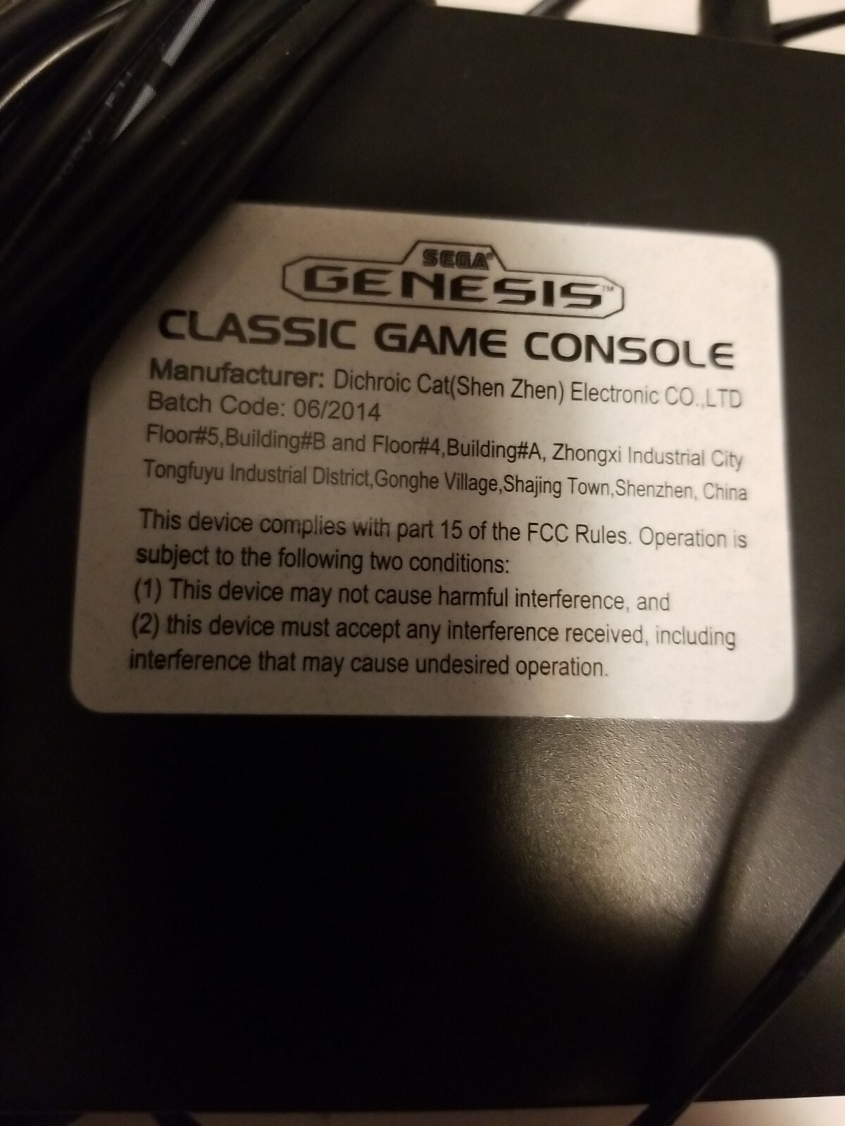 At Games Sega Genesis Classic Console With 2 controller and 40 games Built in.