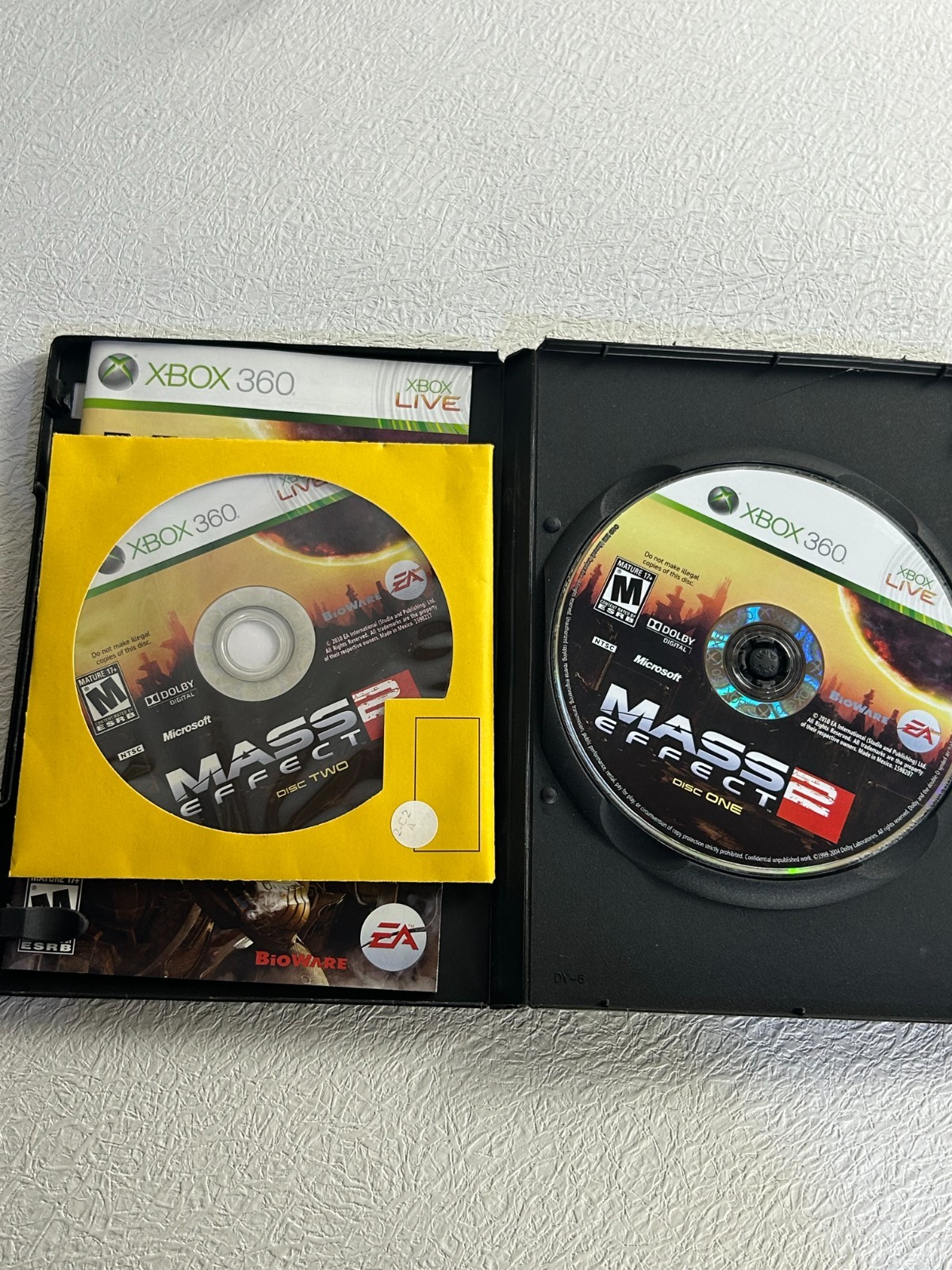 Xbox 360 Slim Console Bundle Tested CIB Mass Effect Trilogy Gears of War 3