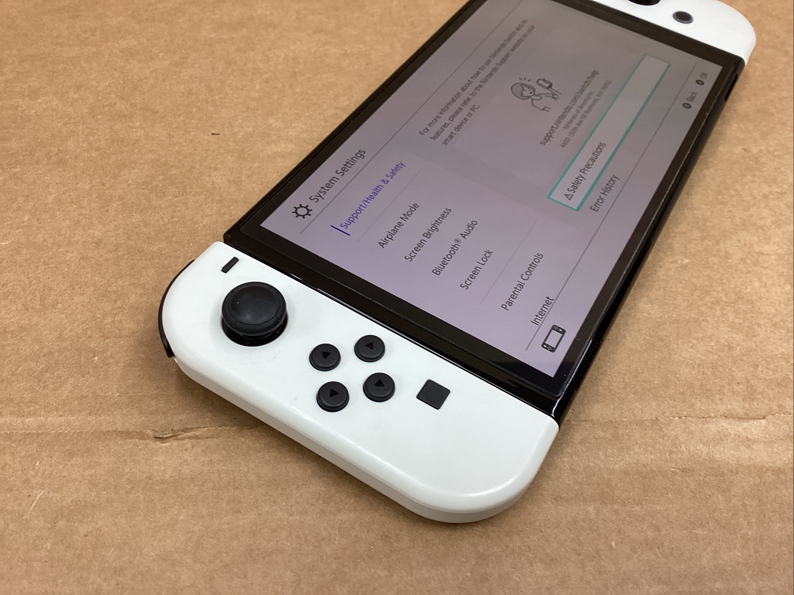 Nintendo Switch OLED White Model HEG-001 Handheld Console 64GB +128gb