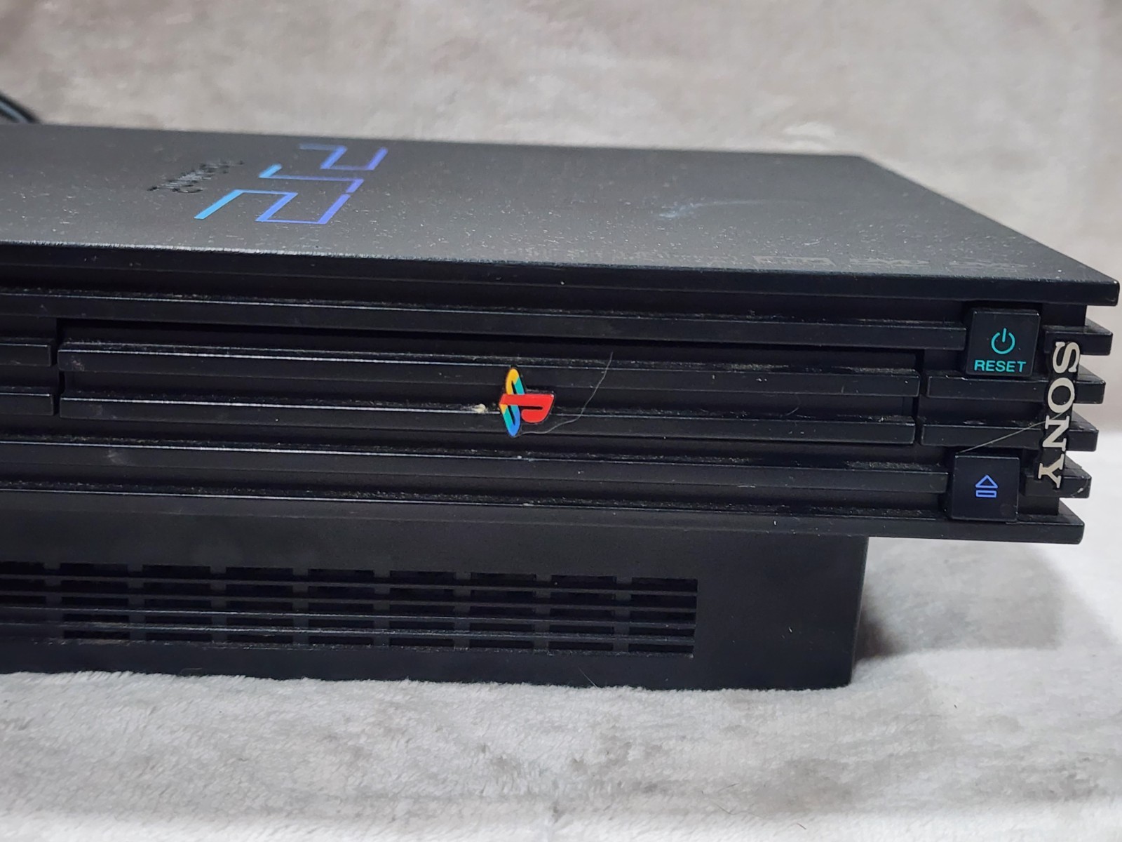 Sony PlayStation 2 PS2 Black Console 2 Controller Cable Untested PLEASE READ