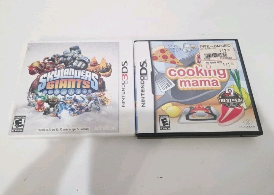 Nintendo 3DS Handheld System Flame Red w/ Charger & 6 Games – TESTED & WORKS