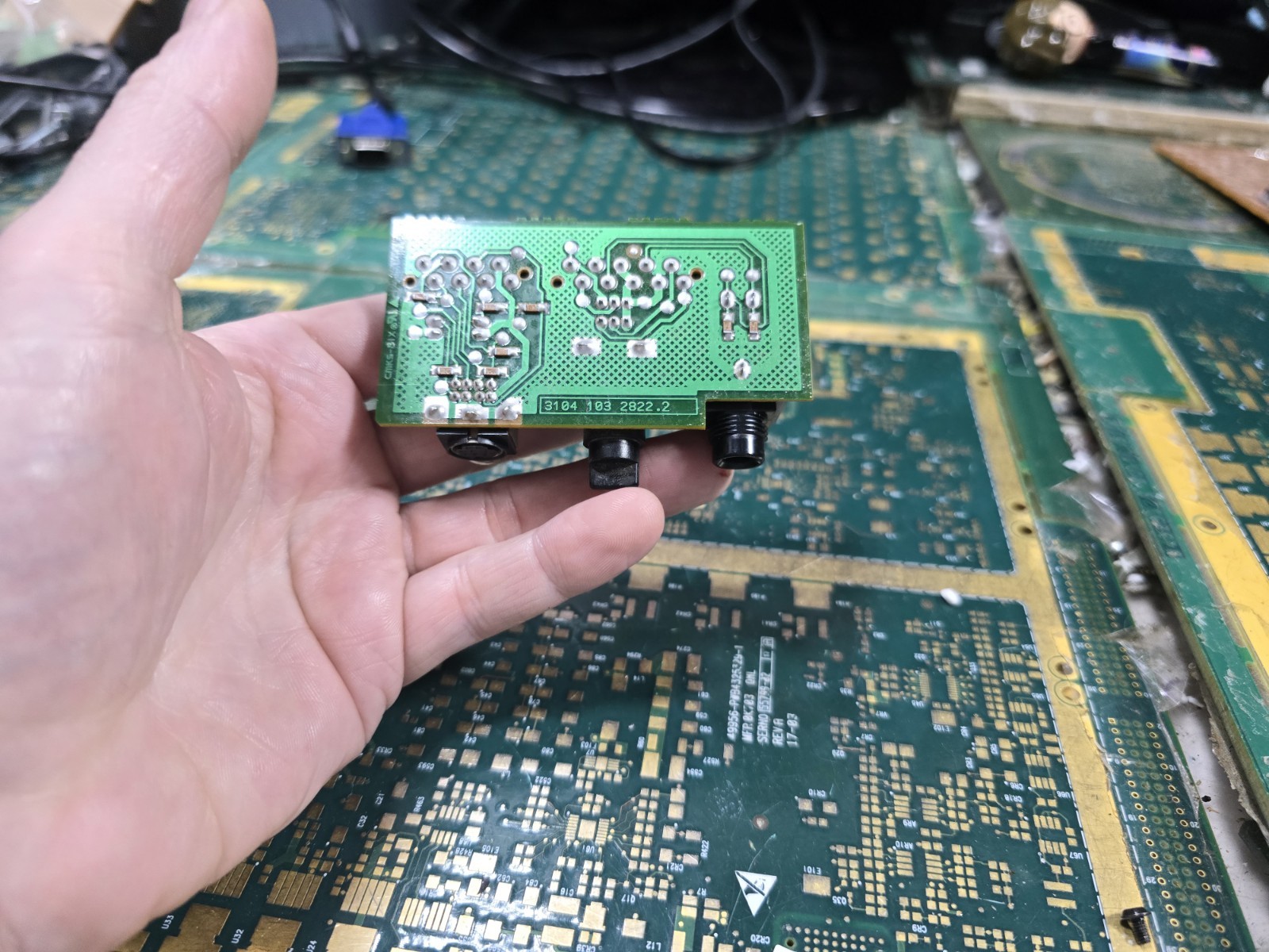 Philips CDI 910 EXACT Back Panel Input Board-Not Tested-Intact-PARTS-READ ALL