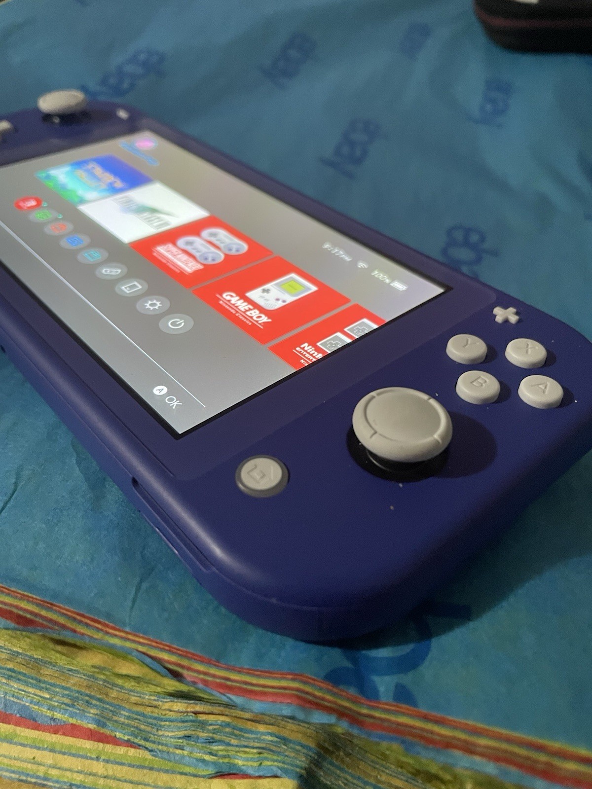 Nintendo Switch Lite Handheld Console – 32GB – Blue With Case