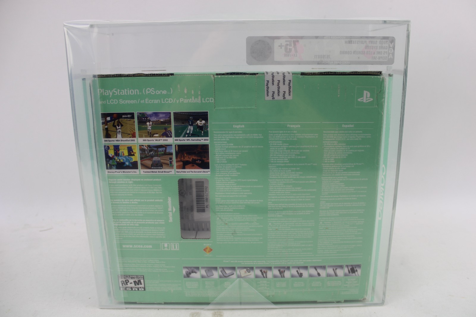 Sony PlayStation PS1 Combo w/ LCD Screen Fact. Sealed VGA Graded 75+ EX+/NM