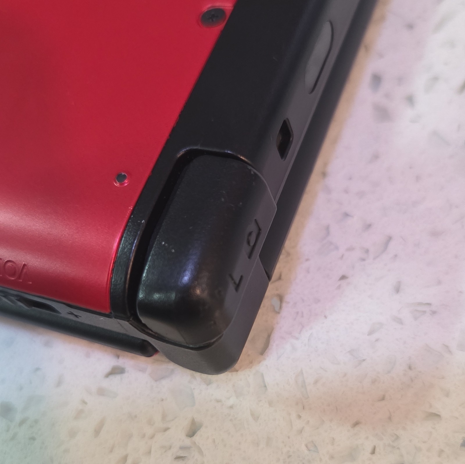 TESTED WORKING REGION UNLOCKED NINTENDO 3DS LL Red/Black Wi-Fi Headphone Jack