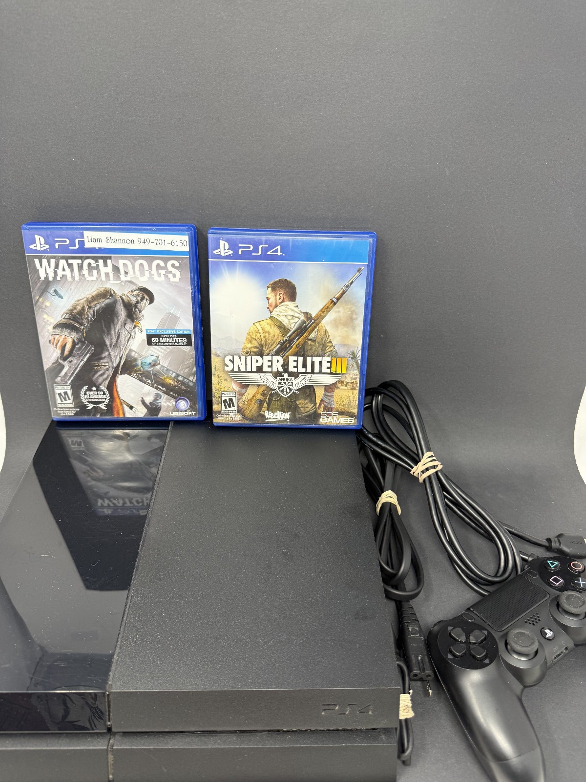 Sony PlayStation 4 CUH-1115A 500GB PS4 Bundle w Controller 2 Games Firmware 8.03