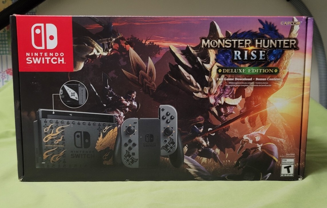 Monster Hunter Rise Deluxe Edition Nintendo Switch Console NA Version BRAND NEW
