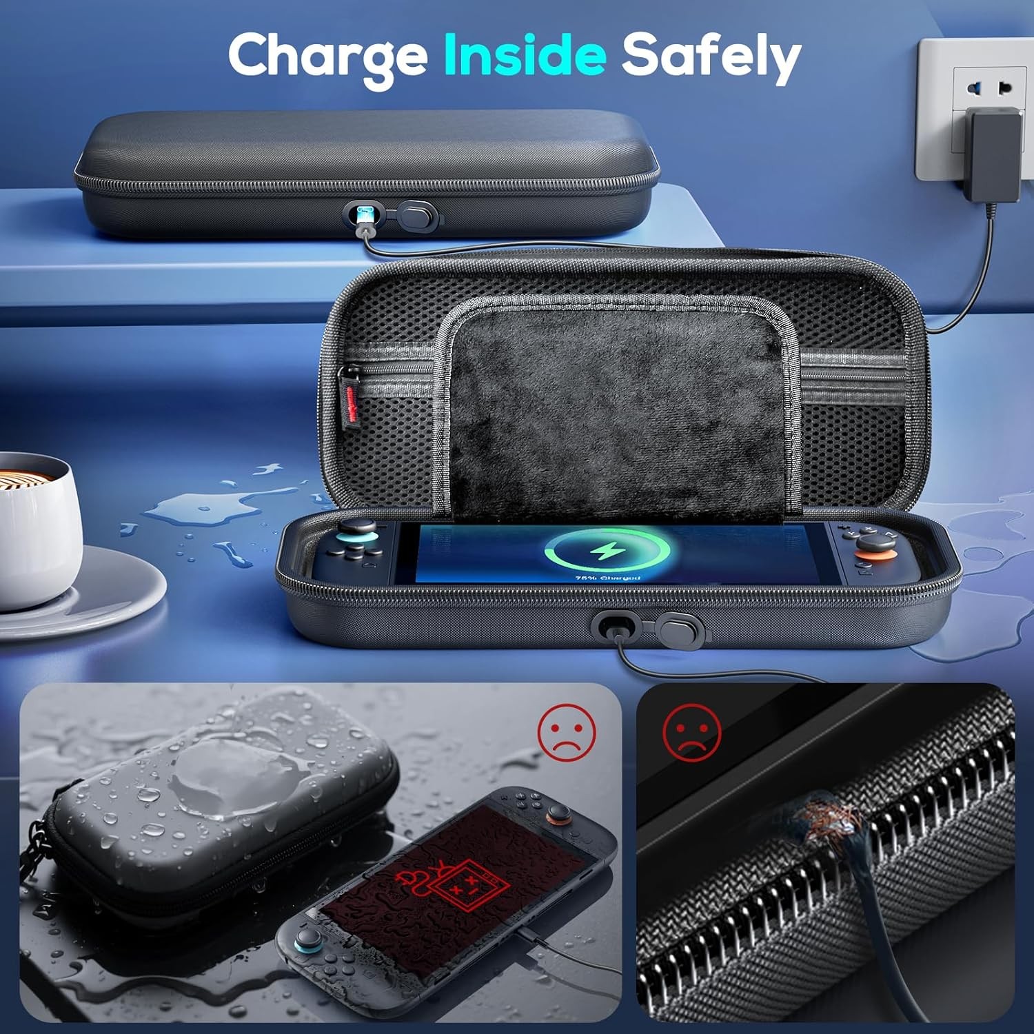 [Charge Inside Switch 2 Carrying Case for Nintendo Switch 2 Console 2025 / Sw…