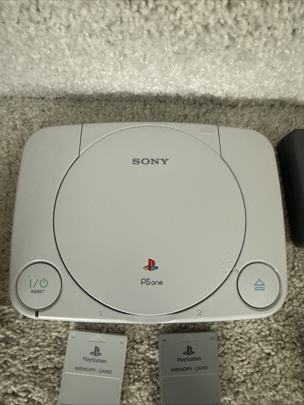 Sony Playstation 1 PS One SCPH-101 Slim Console Bundle – Controller/ 2 Mem Cards