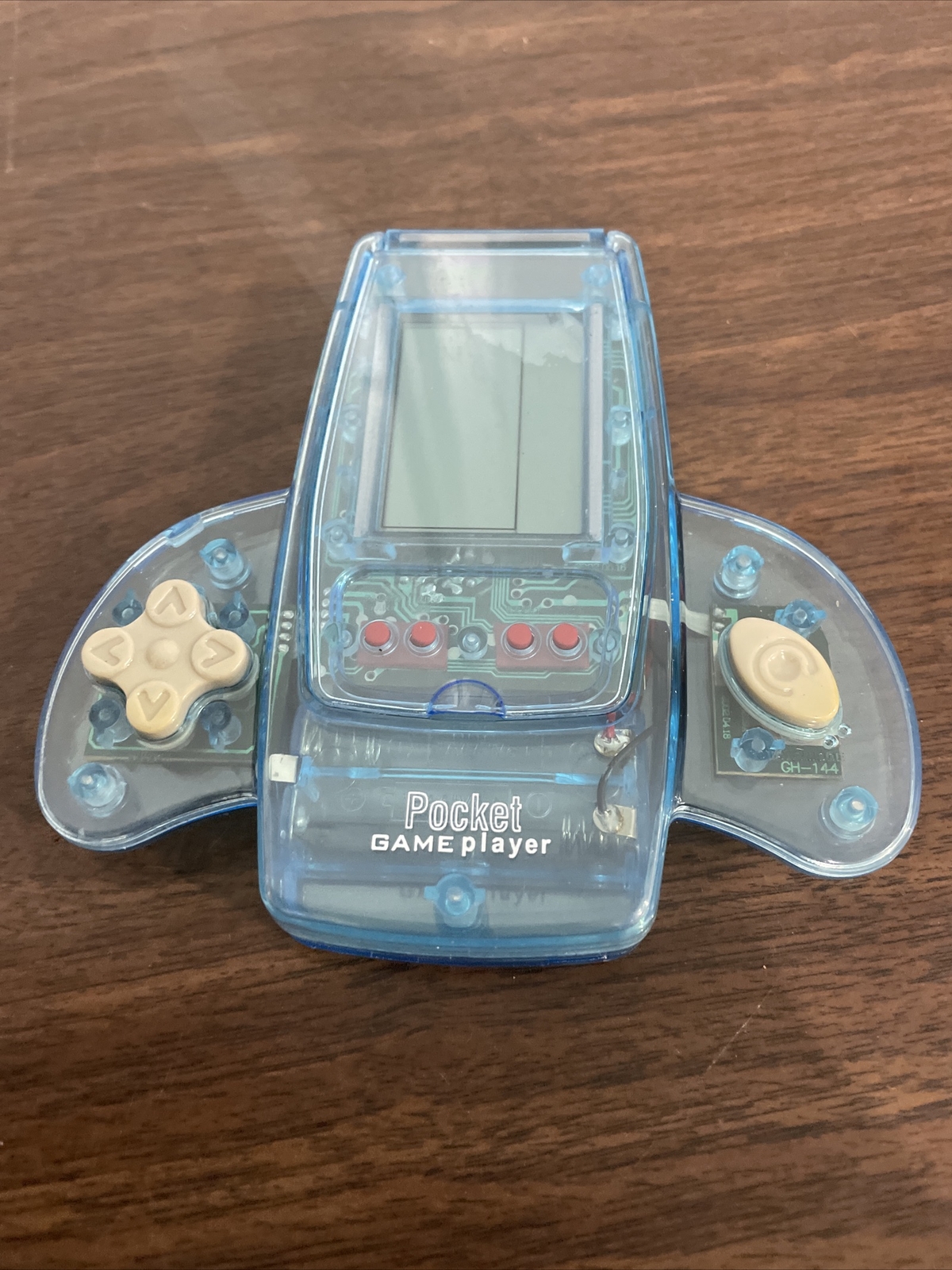 Blue POCKET GAME PLAYER, Portable Handheld Electronic Spaceship w/11 Video Games