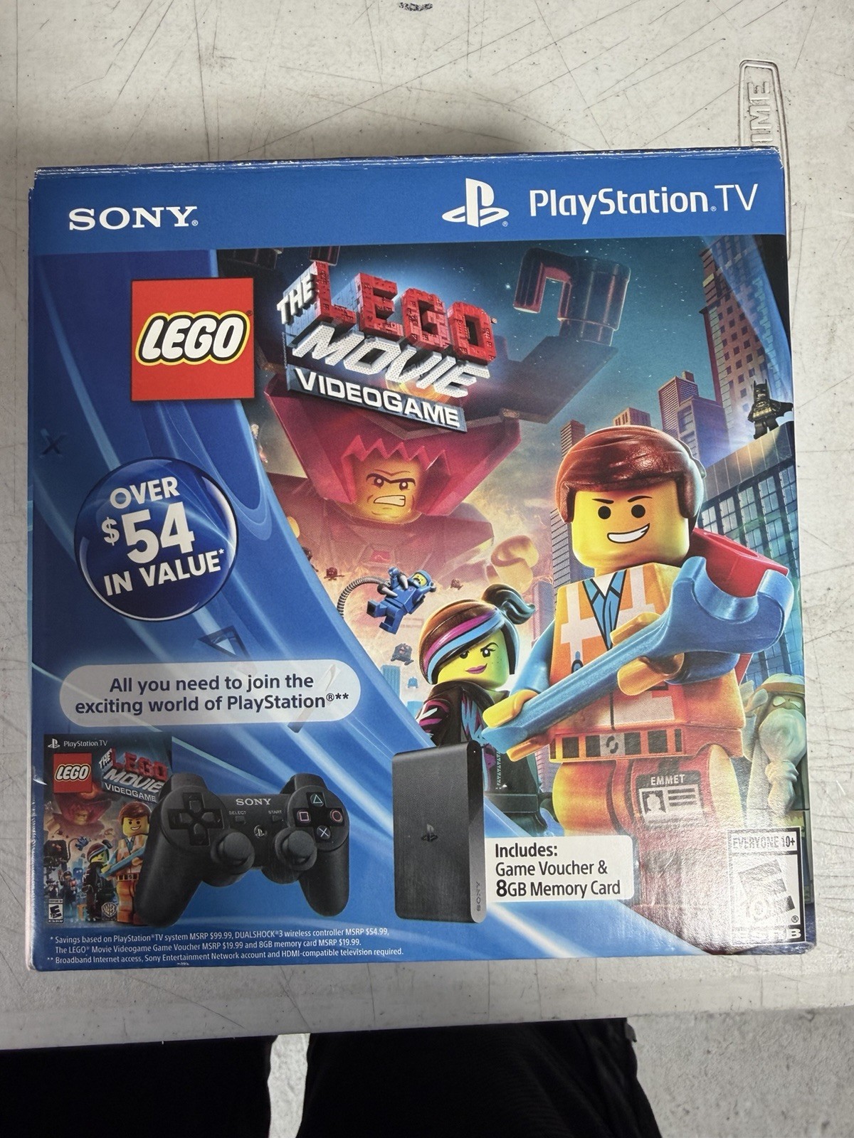 Sony PlayStation TV VTE-1001 Bundle, NO LEGO Movie Game Code, 8GB, Black