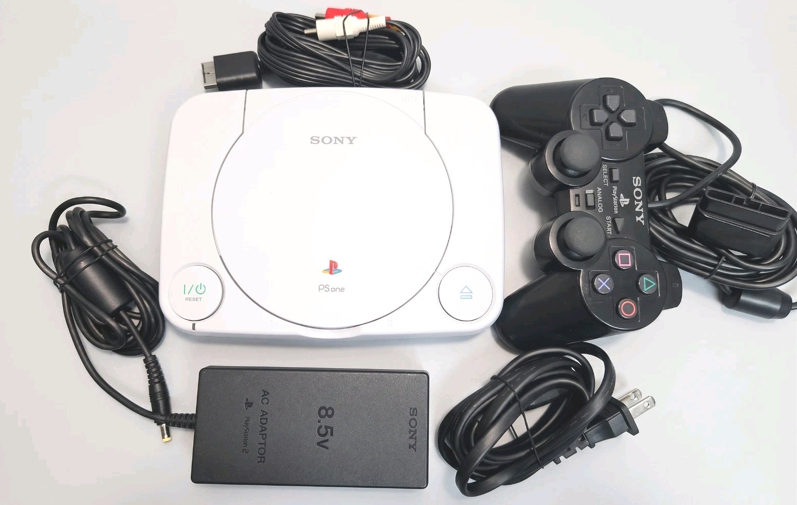 Sony PS1 PlayStation Slim SCPH-101 Console – W/ OEM Accesories & PS2 Controller