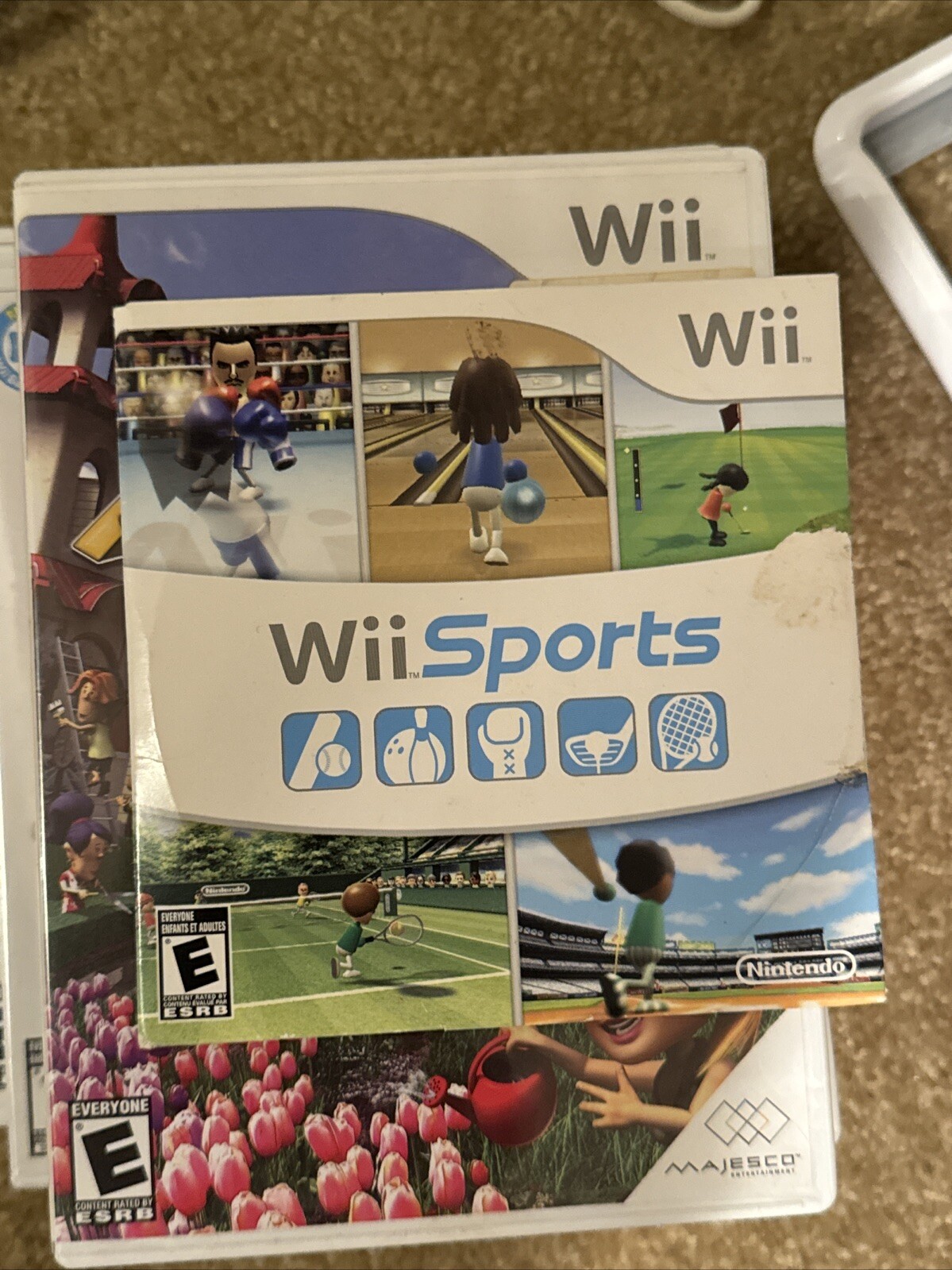Nintendo Wii Console Bundle Lot with 7 games and accessories untested