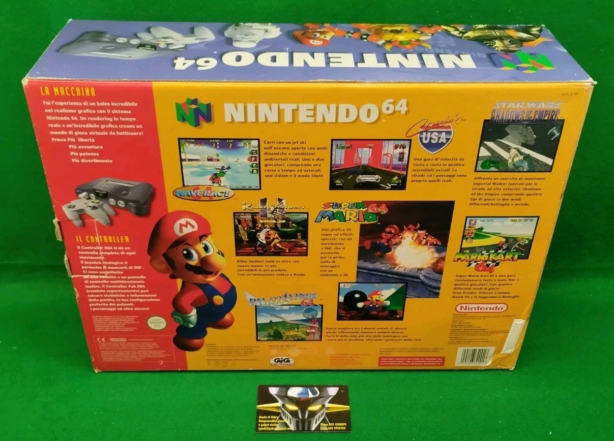 Nintendo 64 Console + Super Mario 64 Included # NUS-001 (eur) PAL 1997 Japan GiG