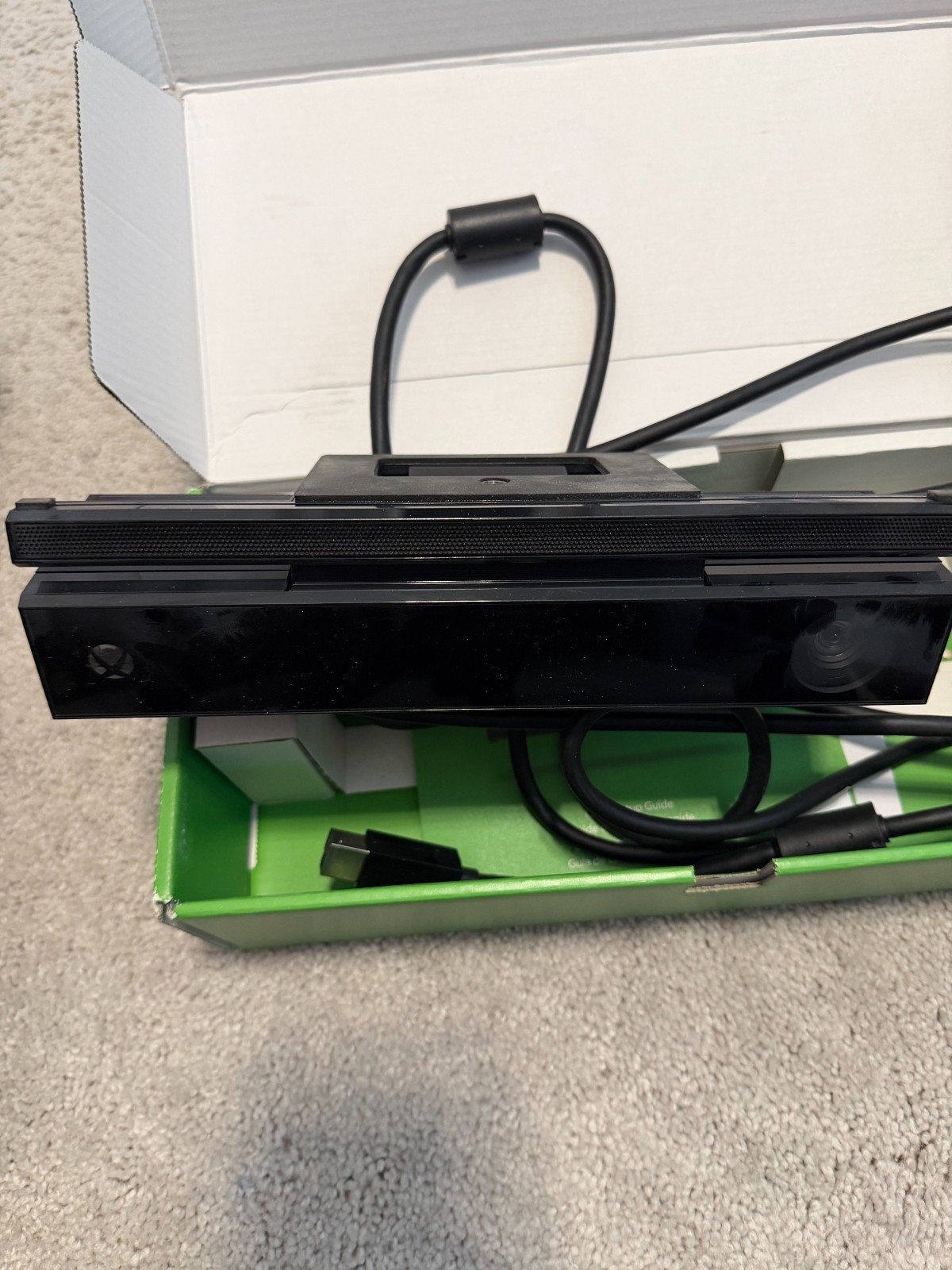 Microsoft Xbox One 500GB Console w/ 2 Games, 2 Controllers, Kinect, Cords, Lot