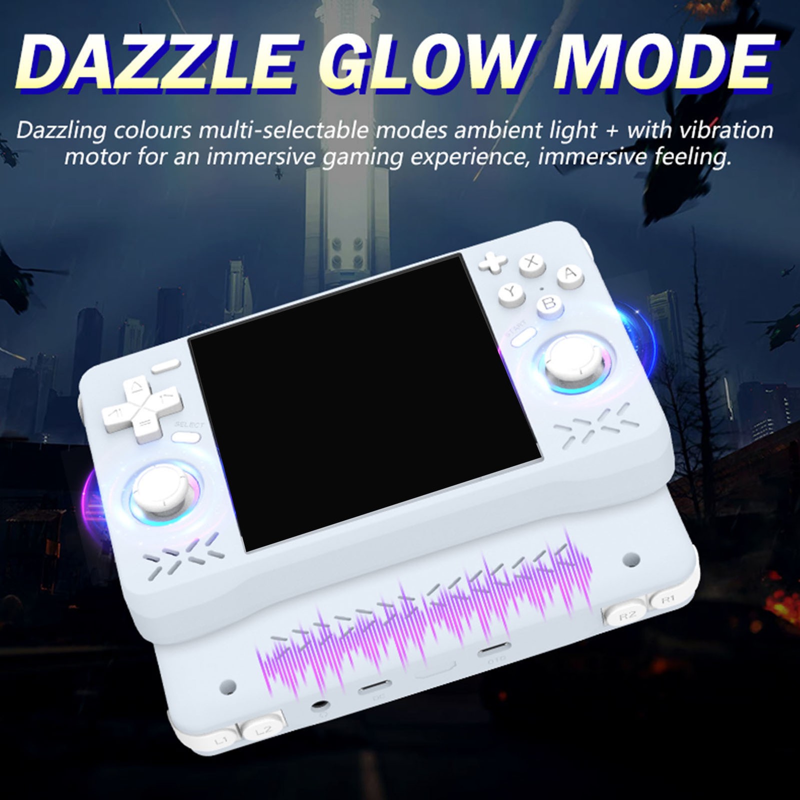 Retro Handheld Game Console 4in Screen 1.5GHz Portable Rechargeable Gaming UYOI