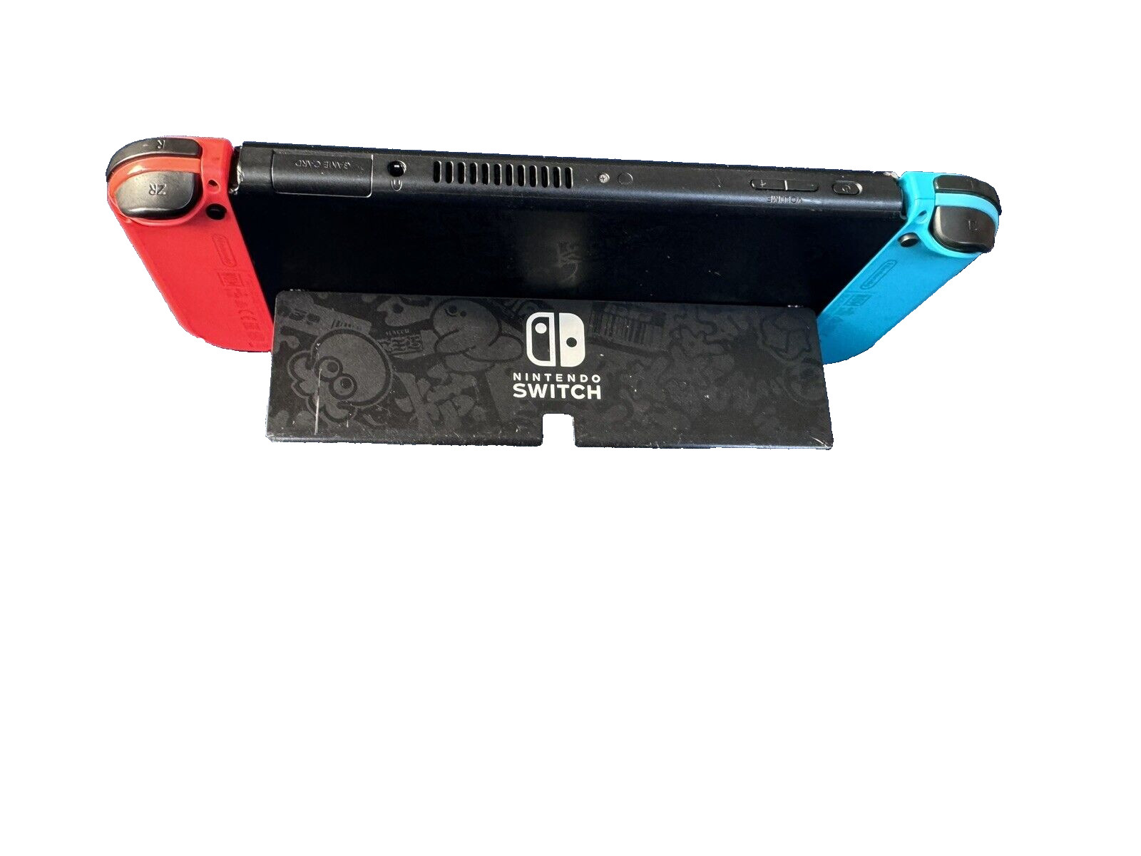 Nintendo Switch OLED 64GB SPLATOON 3 with red and blue joy cons-excellent