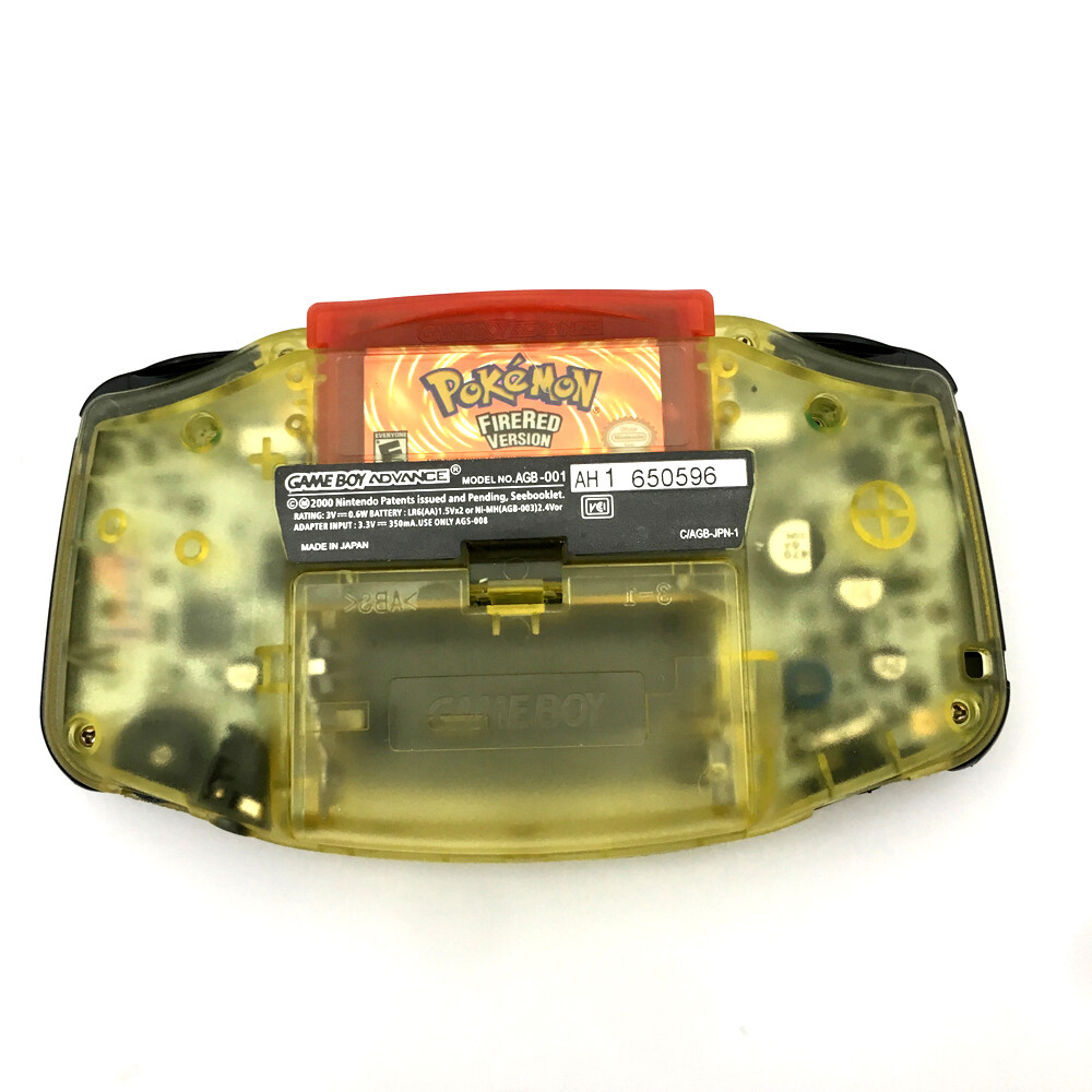 Clear Yellow 10 Levels Backlight V2 iPS LCD Screen Game Boy Advance GBA Console