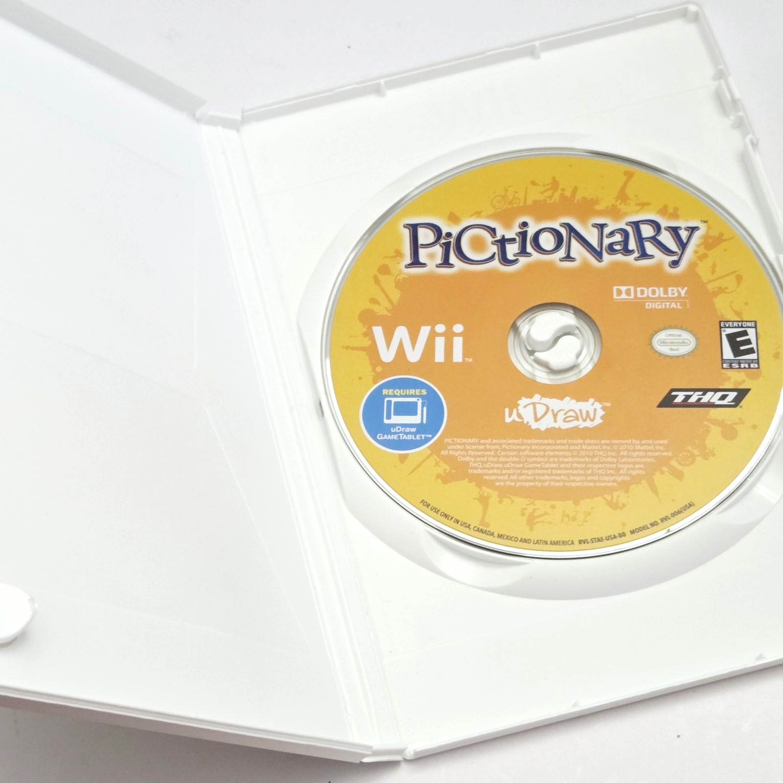 Nintendo Wii Console Bundle Pictionary uDraw Tablet Nunchuk Remote Tested