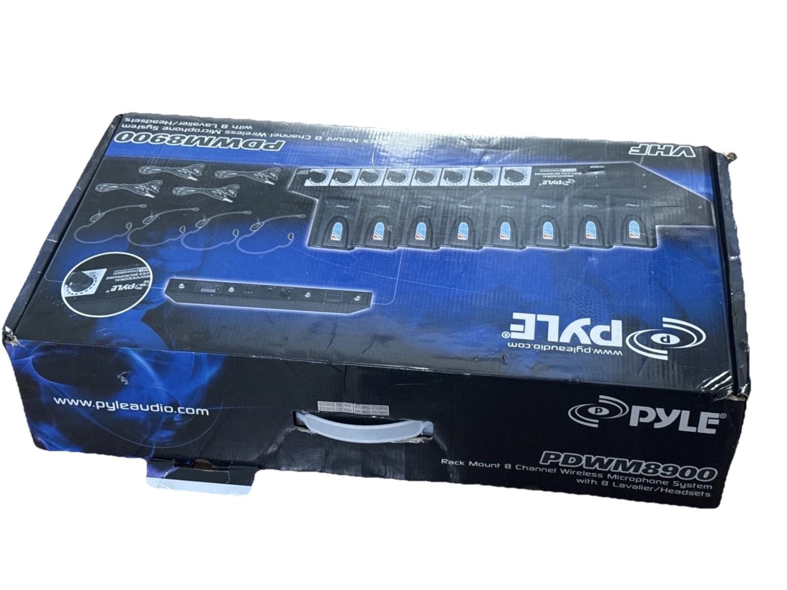 Pdwm8900 Rack mount 8 channel wireless microphone system with 8 lavalier/Read