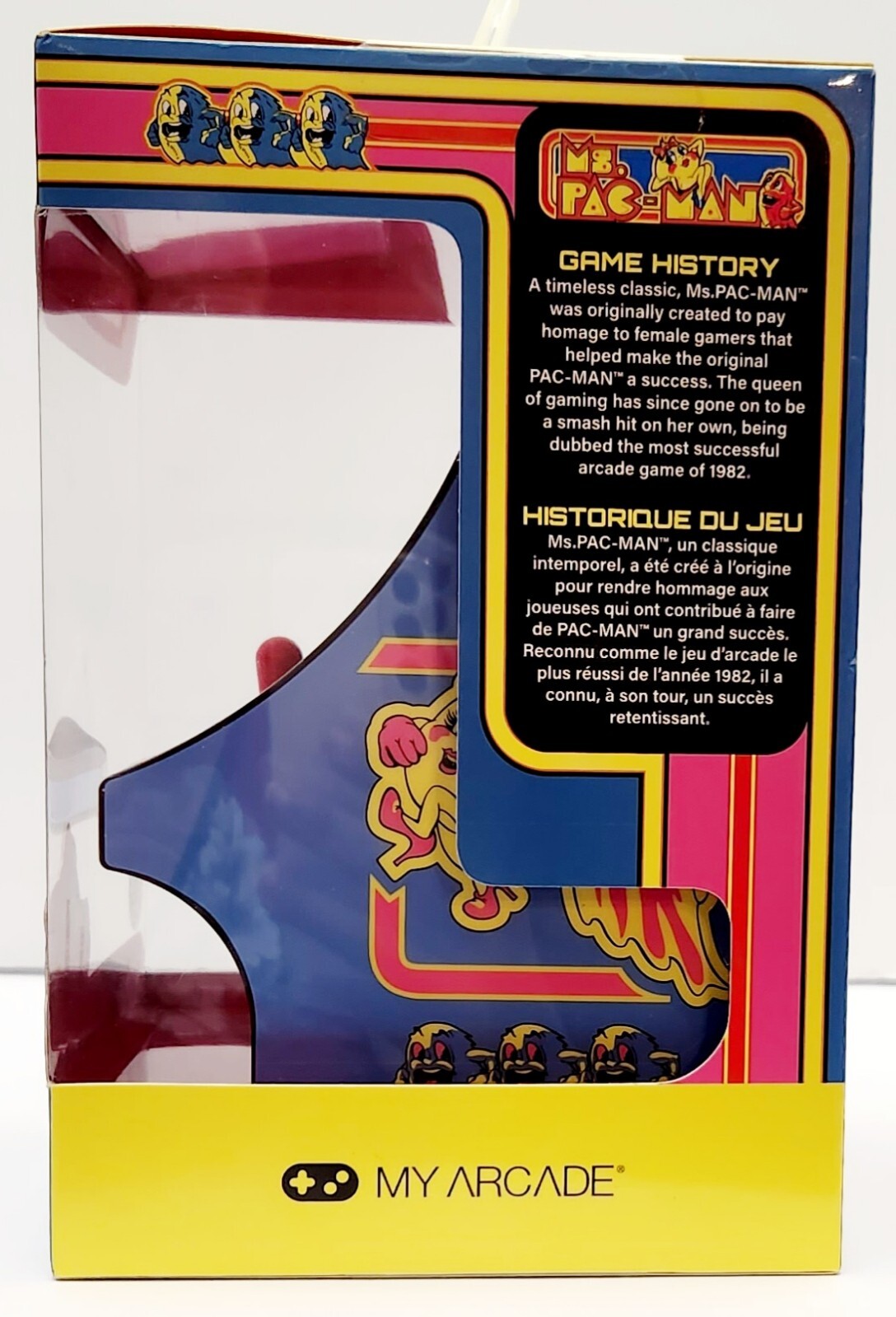 My Arcade Ms.Pac-Man Micro Player Retro Arcade – Multi-Color, New/Factory Sealed