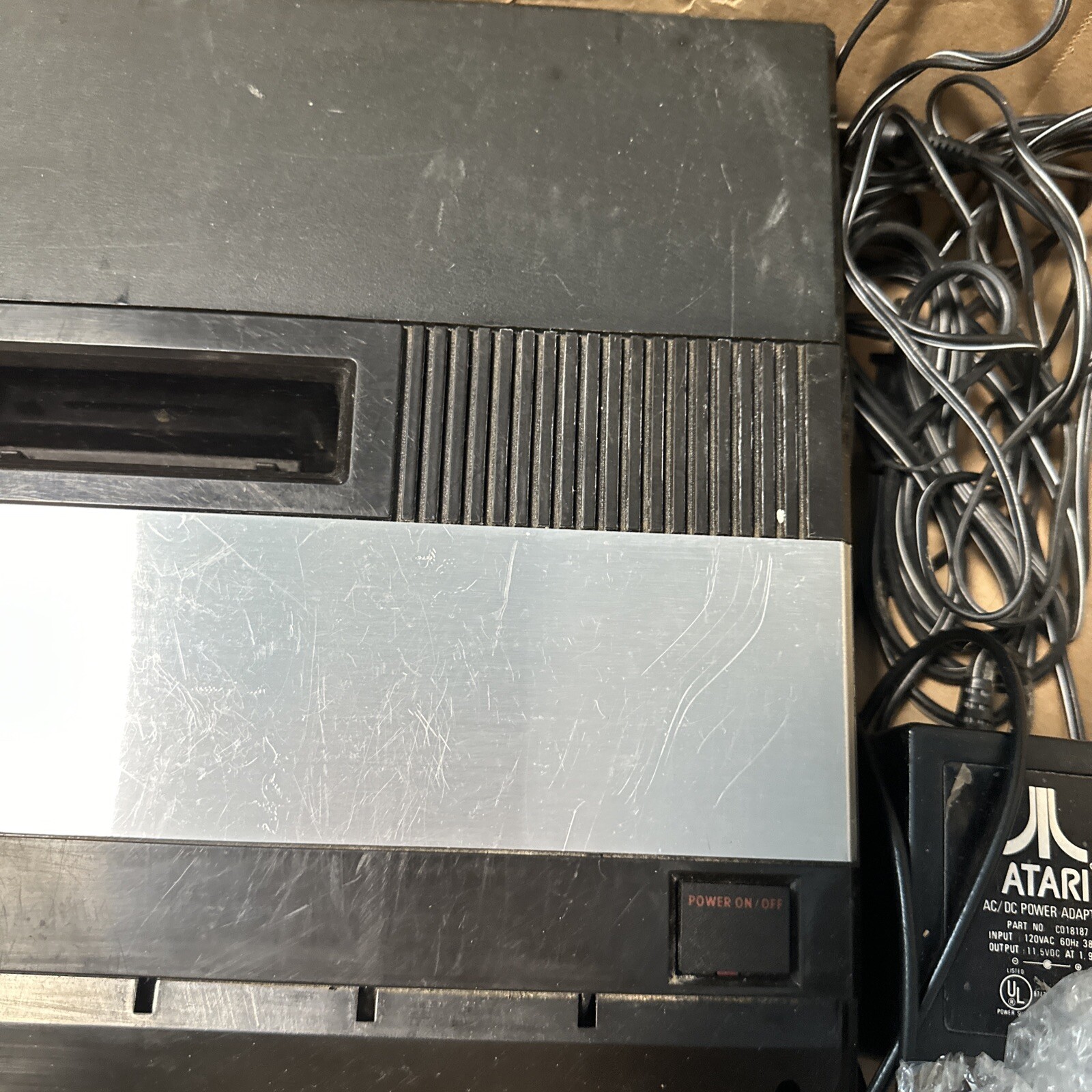 Atari 5200 Console With Controller, Wires, Power Supply. AS IS