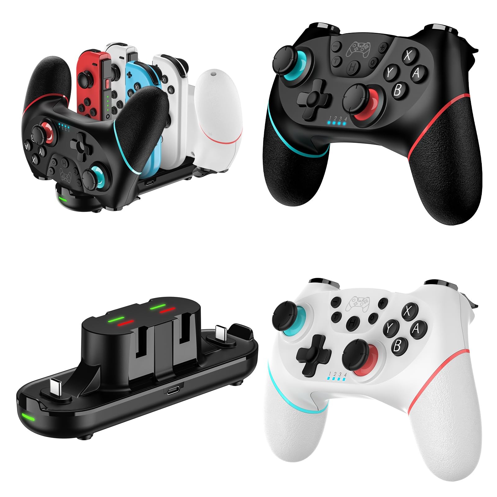 VidPPluing 2 Pack Switch Controllers with Charging Dock, Switch 2 Controller …