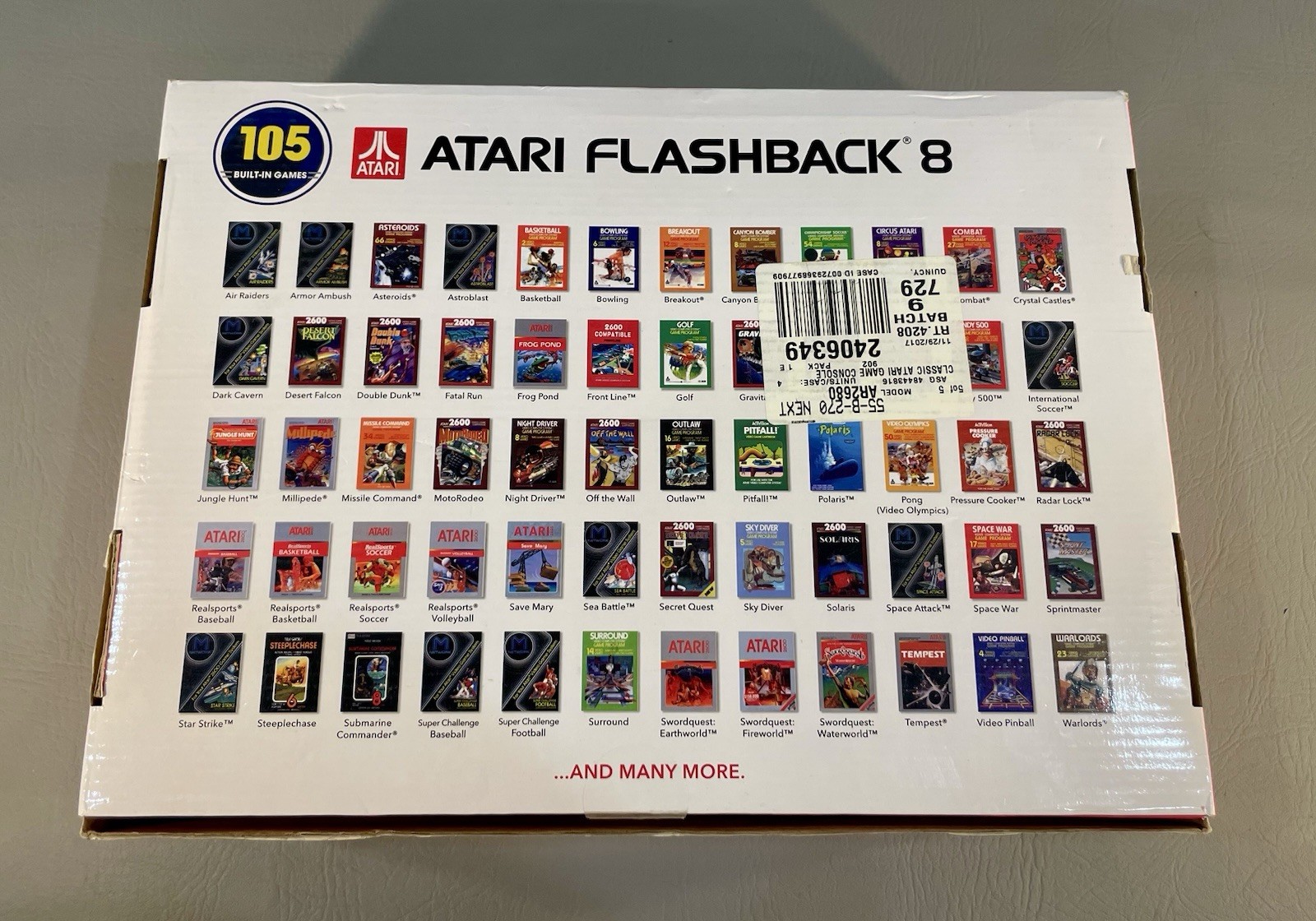 🕹️Atari Flashback 8 • 40th Anniversary Edition • 105 Built-In Games • AR3220