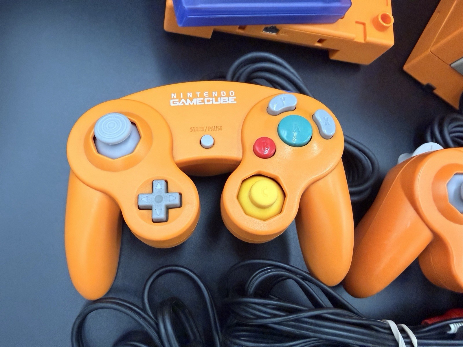 Nintendo Game Cube Orange Spice Bundle w/ Player – Tested (See Description)