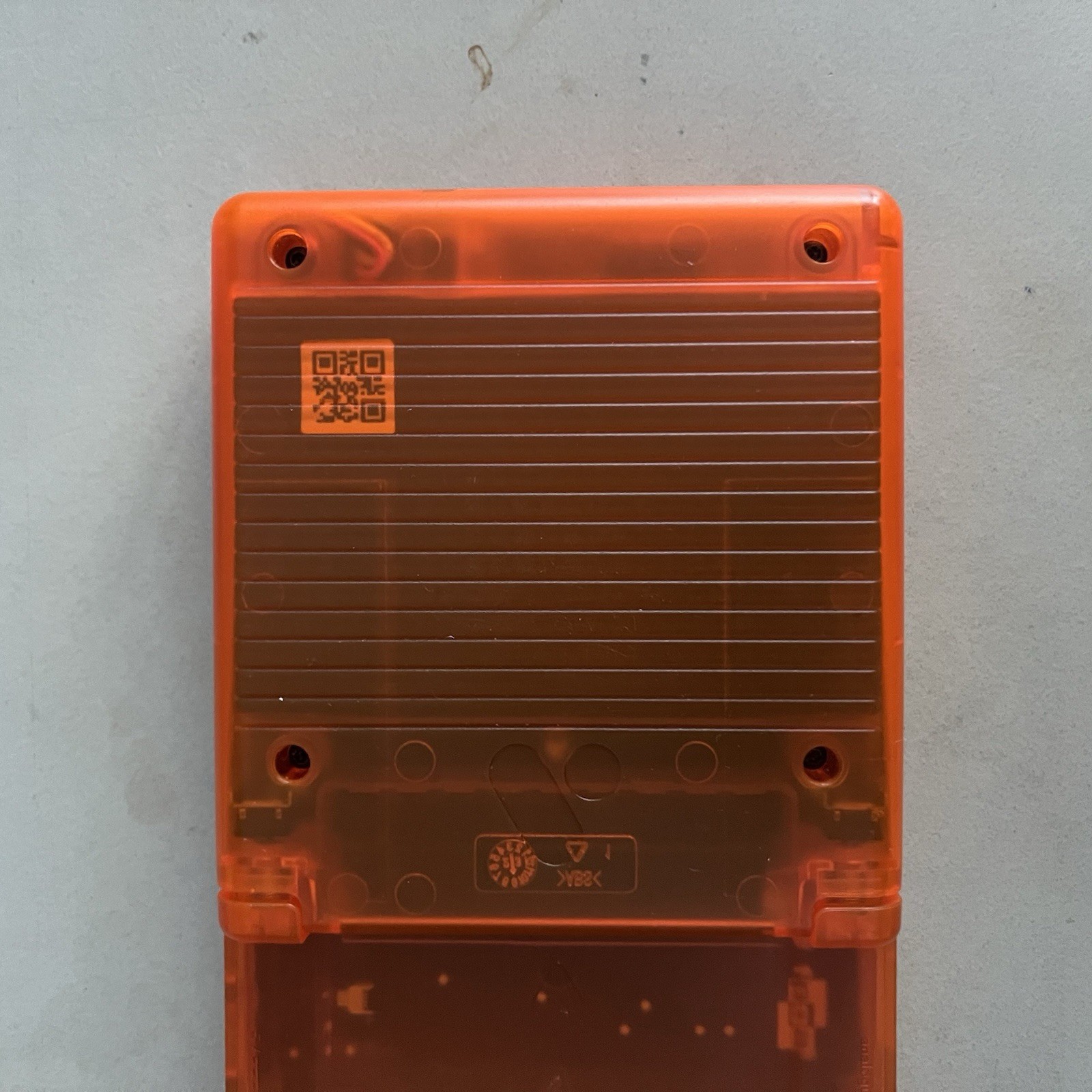 Analogue Pocket Transparent Orange Handheld System W/ 128gb SD Card (Scratched)
