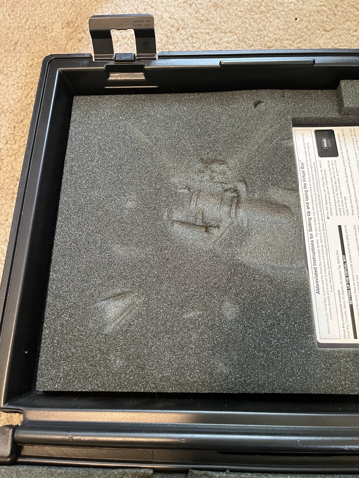 Nintendo Virtual Boy Blockbuster Exclusive Rental Carry Case – RARE!