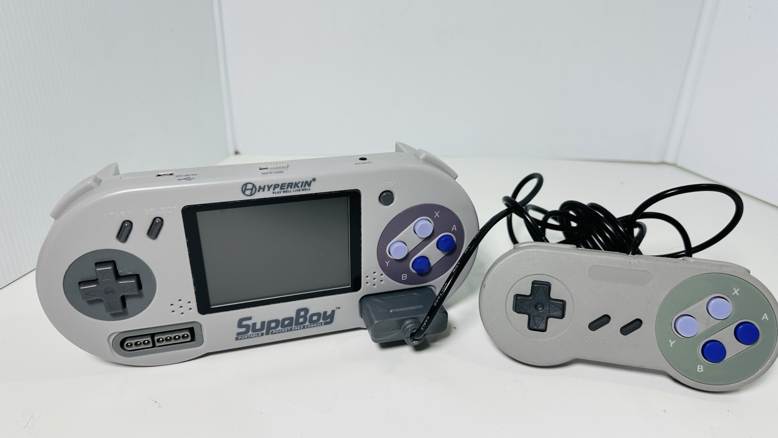 Hyperkin SupaBoy Portable Pocket SNES Console Controller And Games