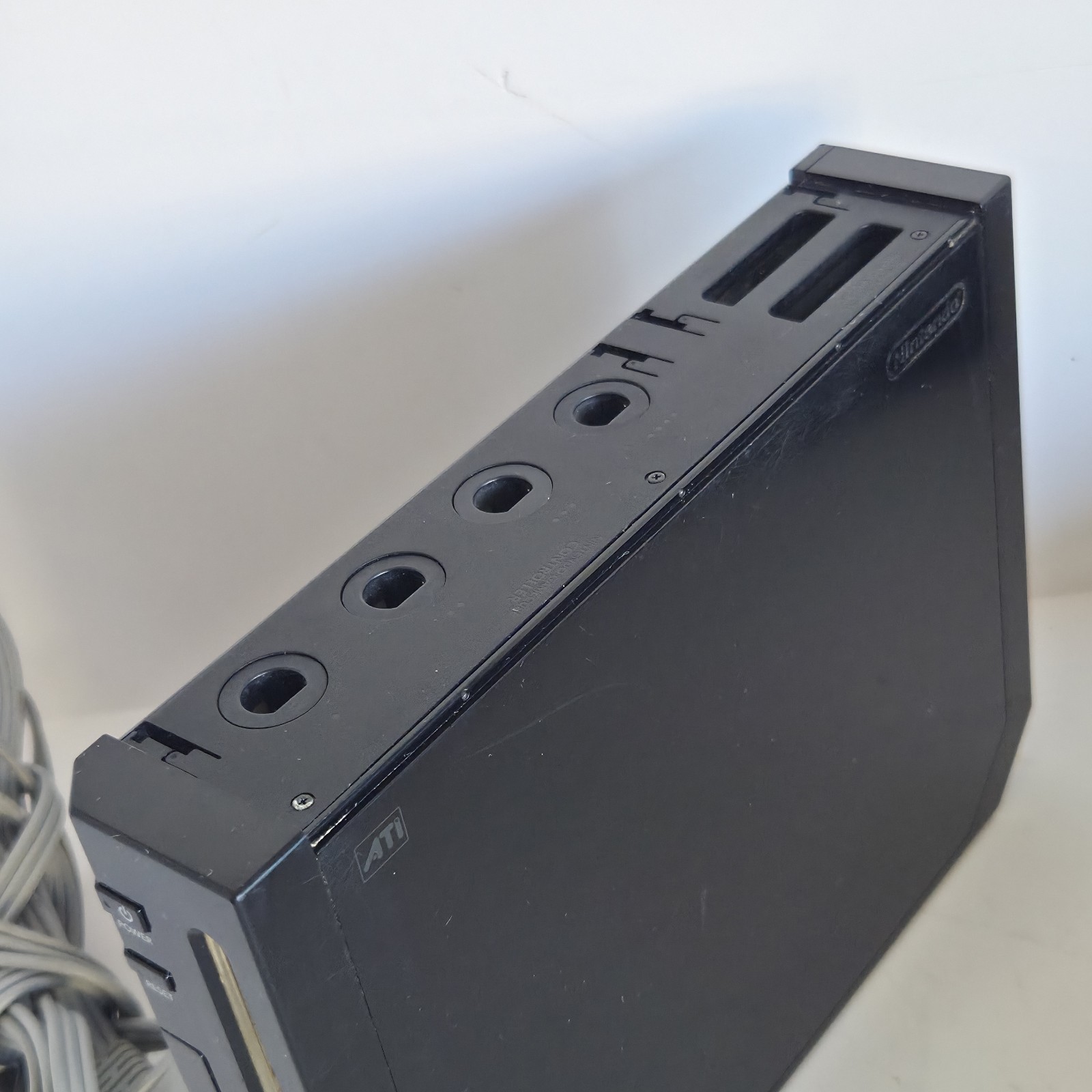 Nintendo Wii Console RVL-101 Black With Power & AV Cables & 1 REMOTE Works